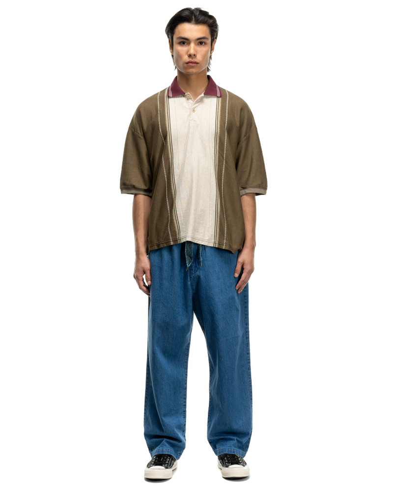 Kapital TEQUILA JACQUARD JERSEY BOX POLO BROWN outlook