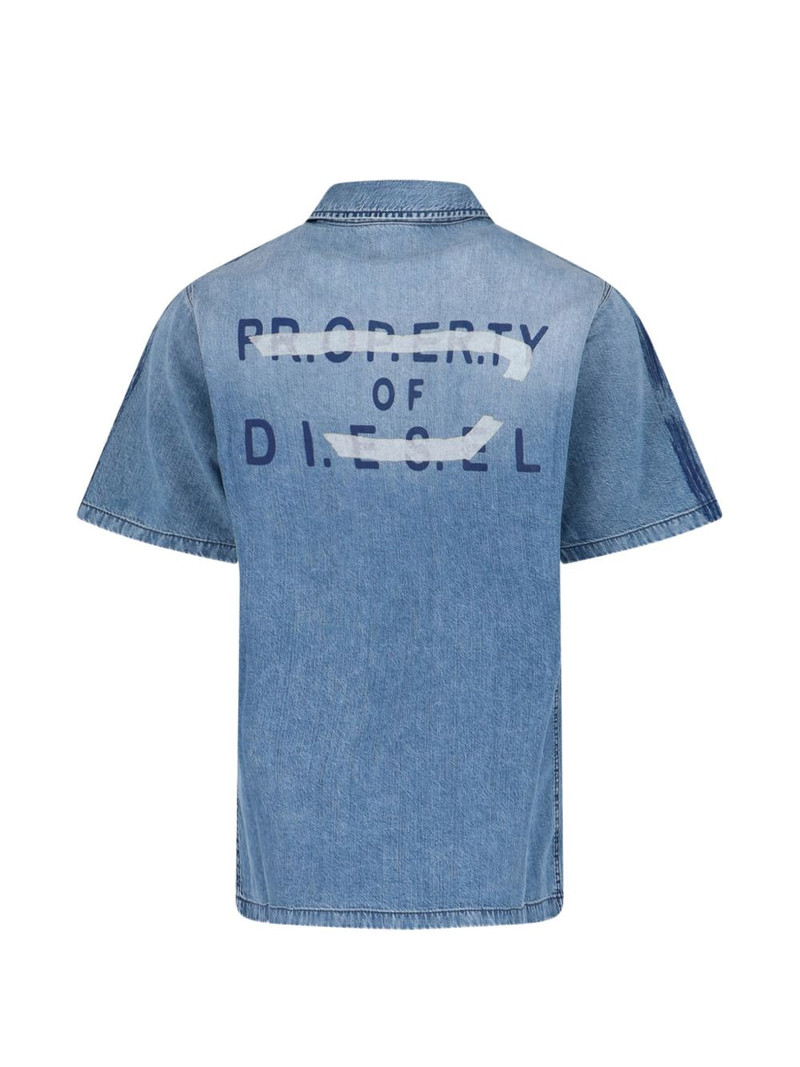 Diesel short-sleeve denim shirt outlook