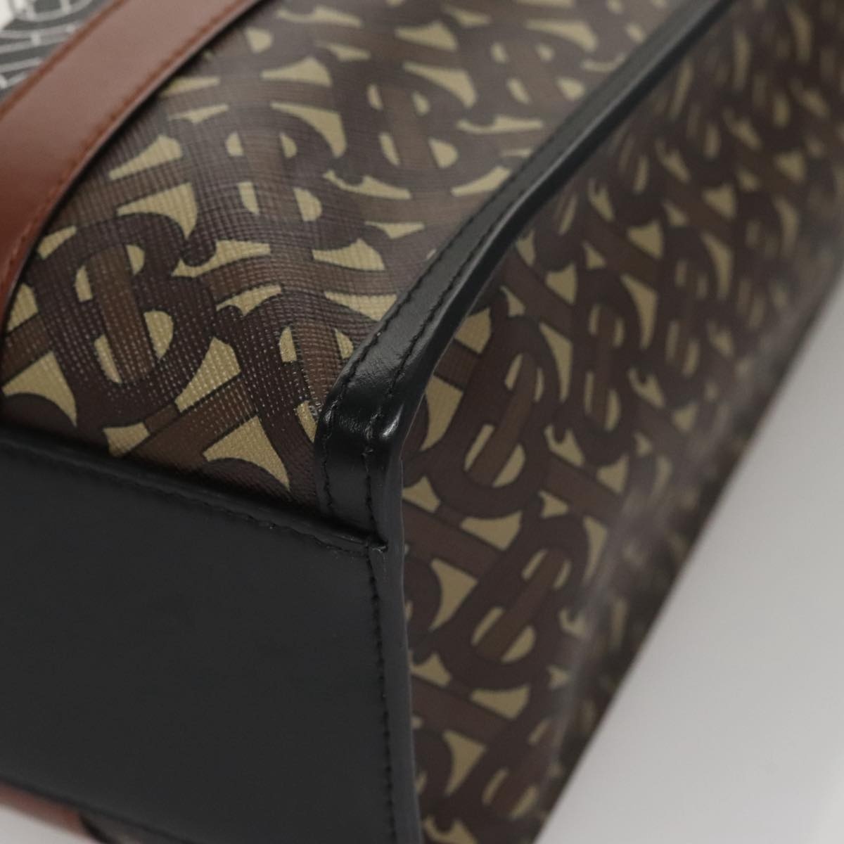 Burberry Tote Bag Pvc Brown - 11