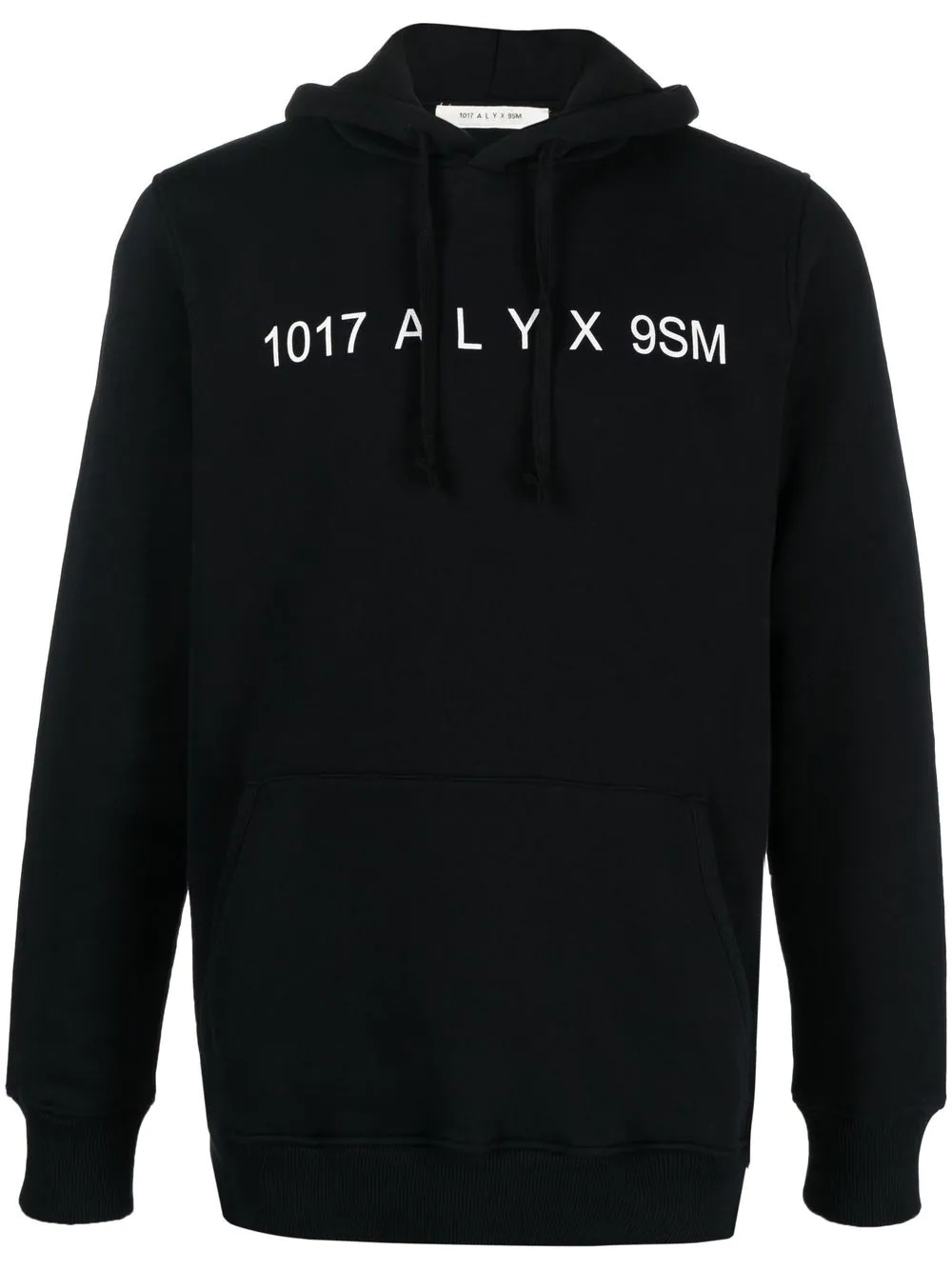 logo-print drawstring hoodie - 1