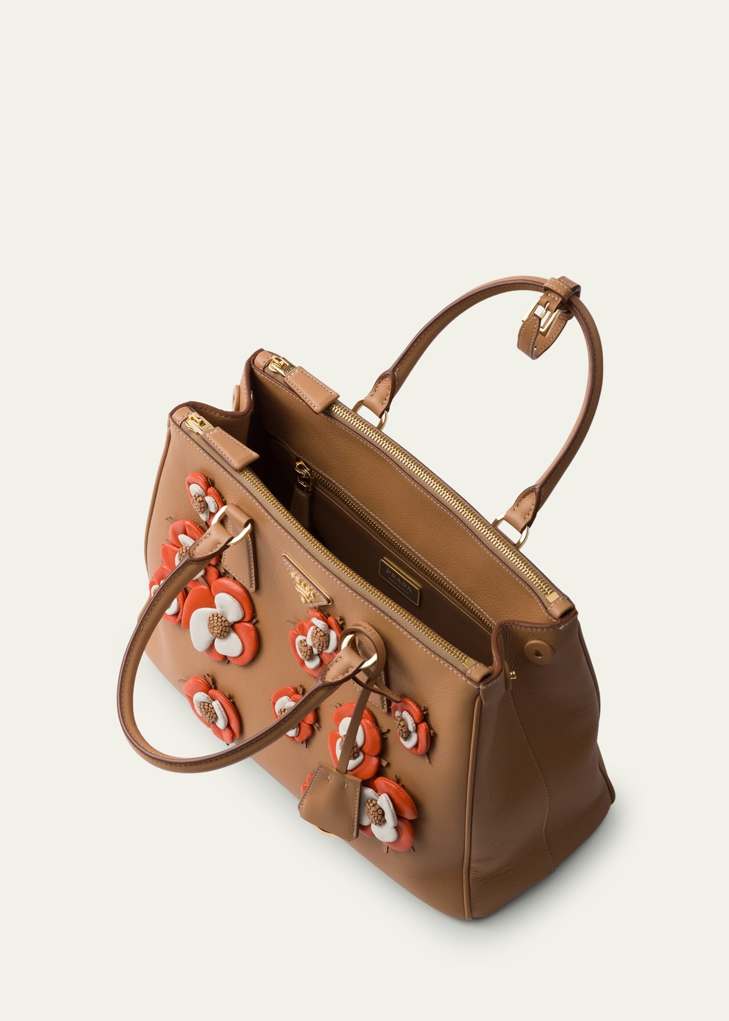 Galleria Floral Leather Top-Handle Bag - 3