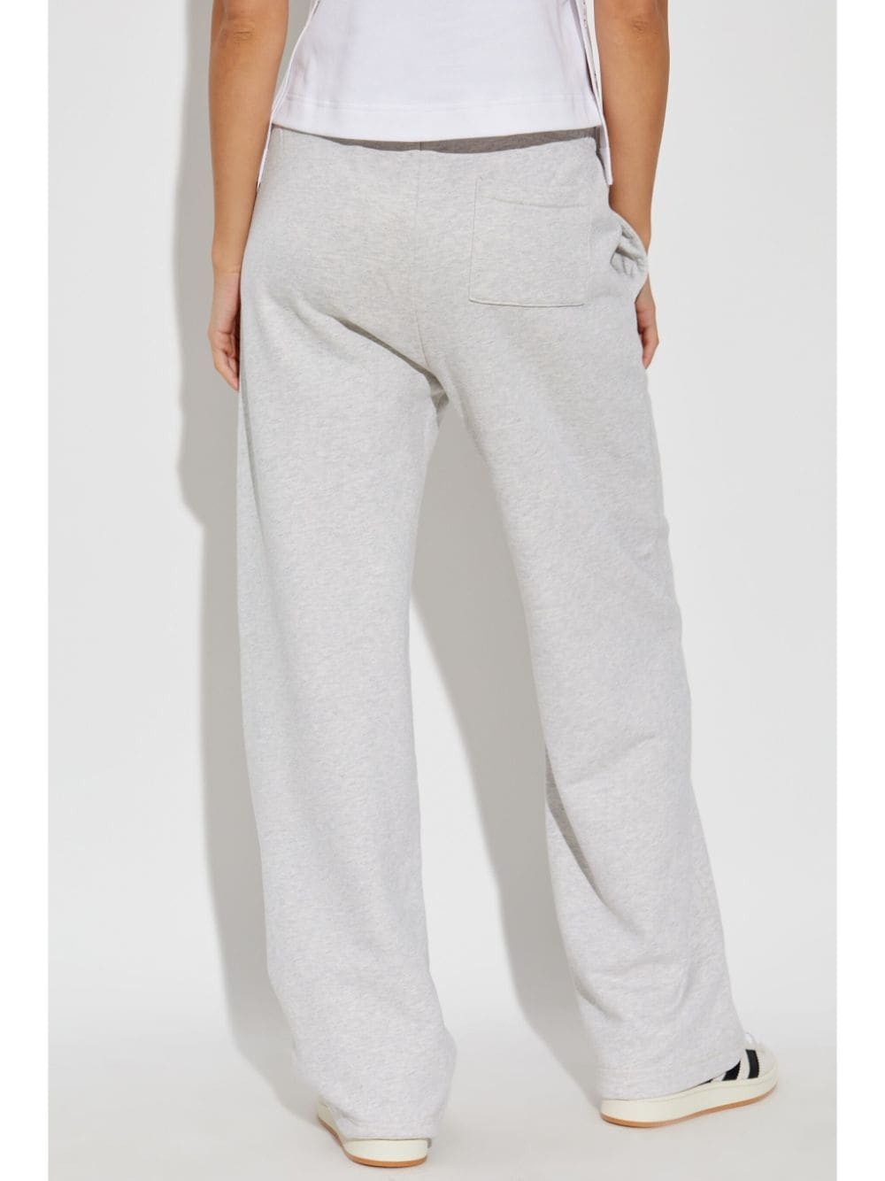 embroidered-logo cotton track pants - 4