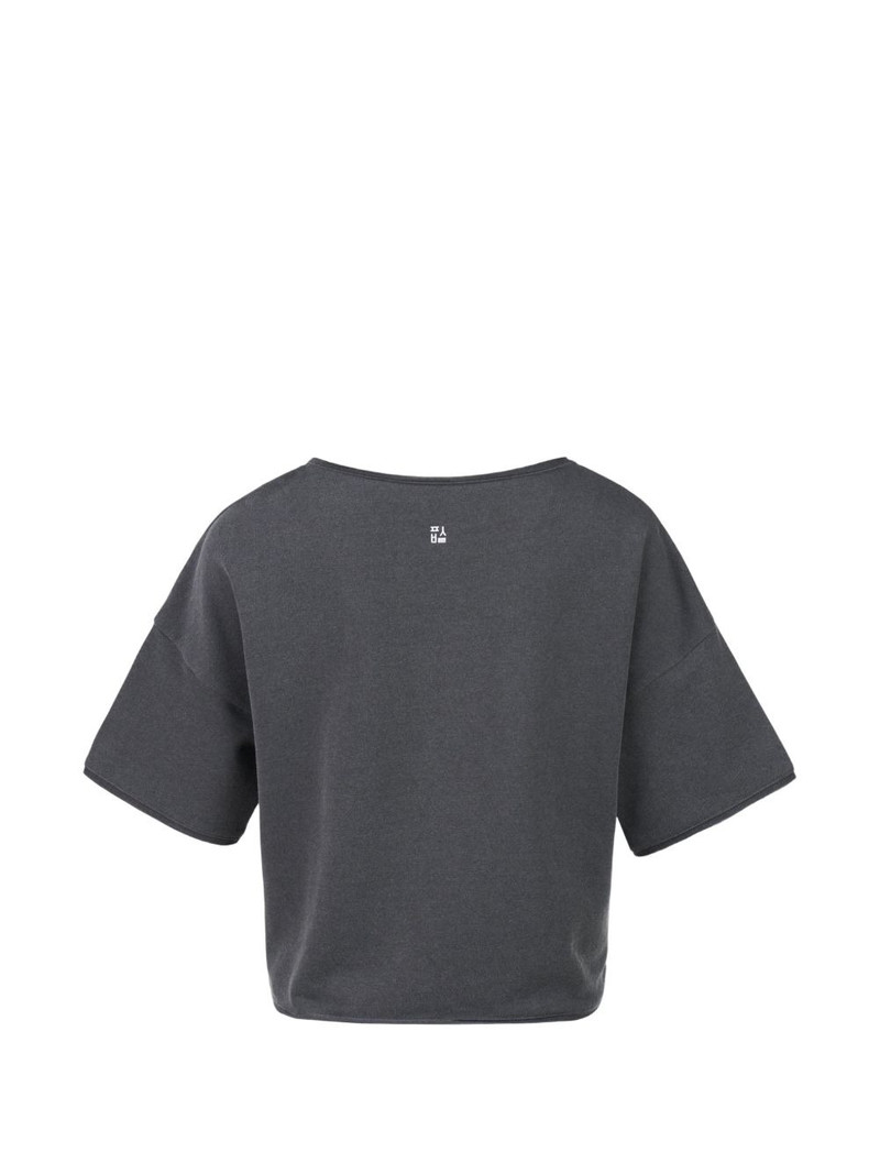 pushBUTTON knot-detail T-shirt outlook