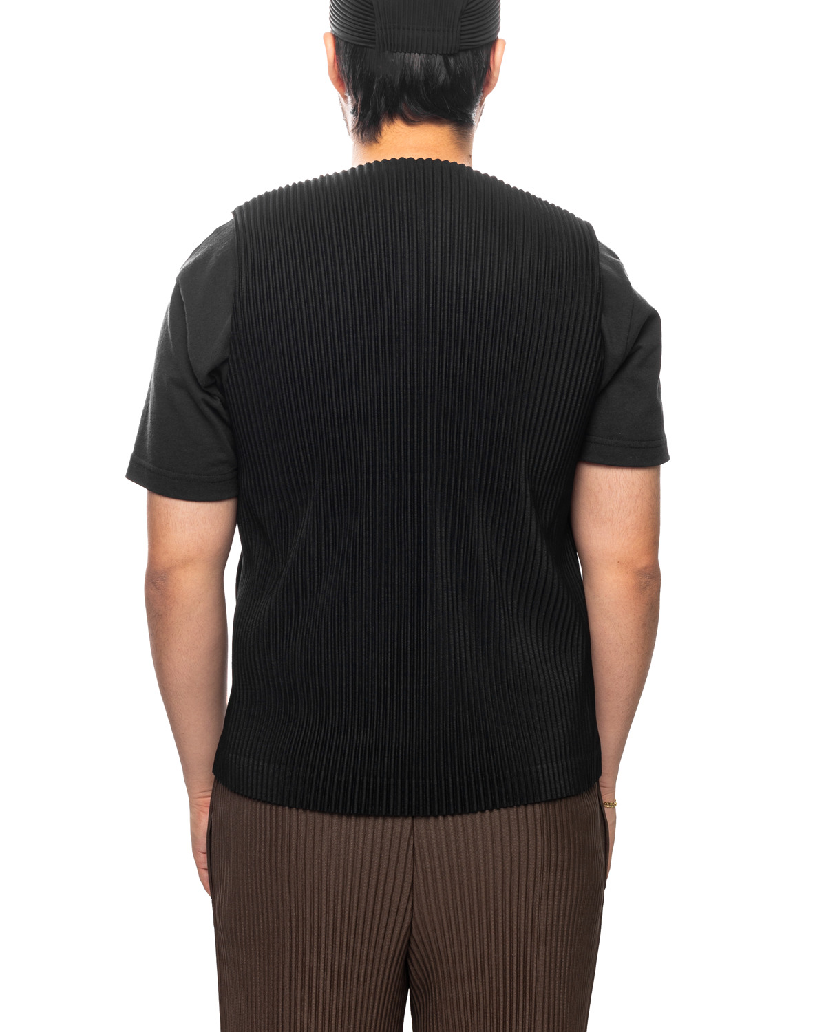 Tailored Pleats 1 Vest Black (no.15) - 3