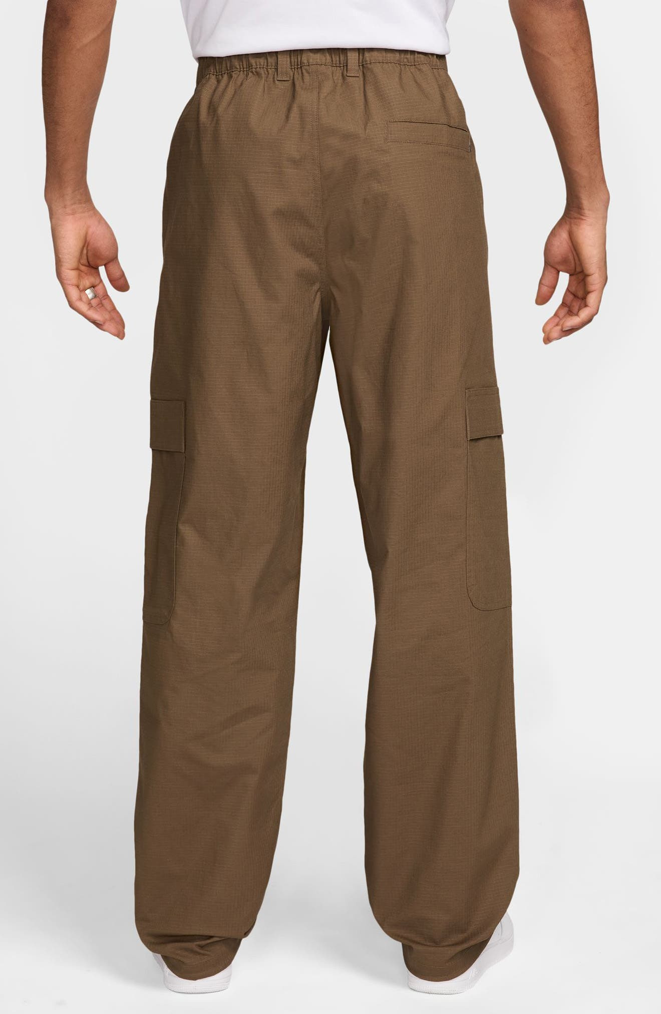 Nike Sportswear Club Stretch Cotton Ripstop Cargo Pants in Mosswood Brown at Nordstrom - 2