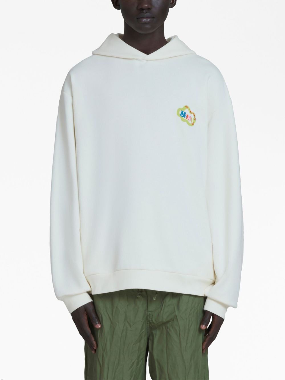 logo-print hoodie - 3