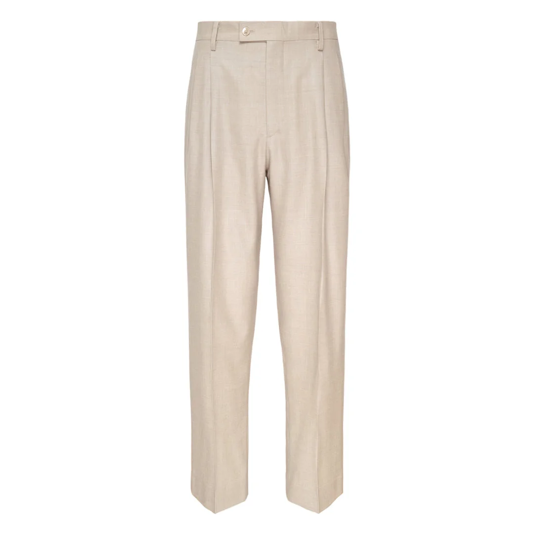 Super Light Wool Two-Tuck Slacks - 1