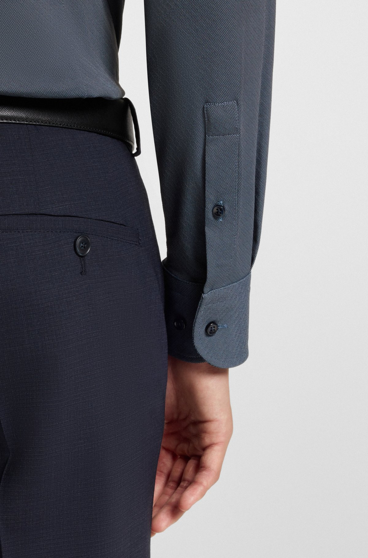 PRINTED SLIM-FIT SHIRT IN PERFORMANCE-STRETCH FABRIC - 6