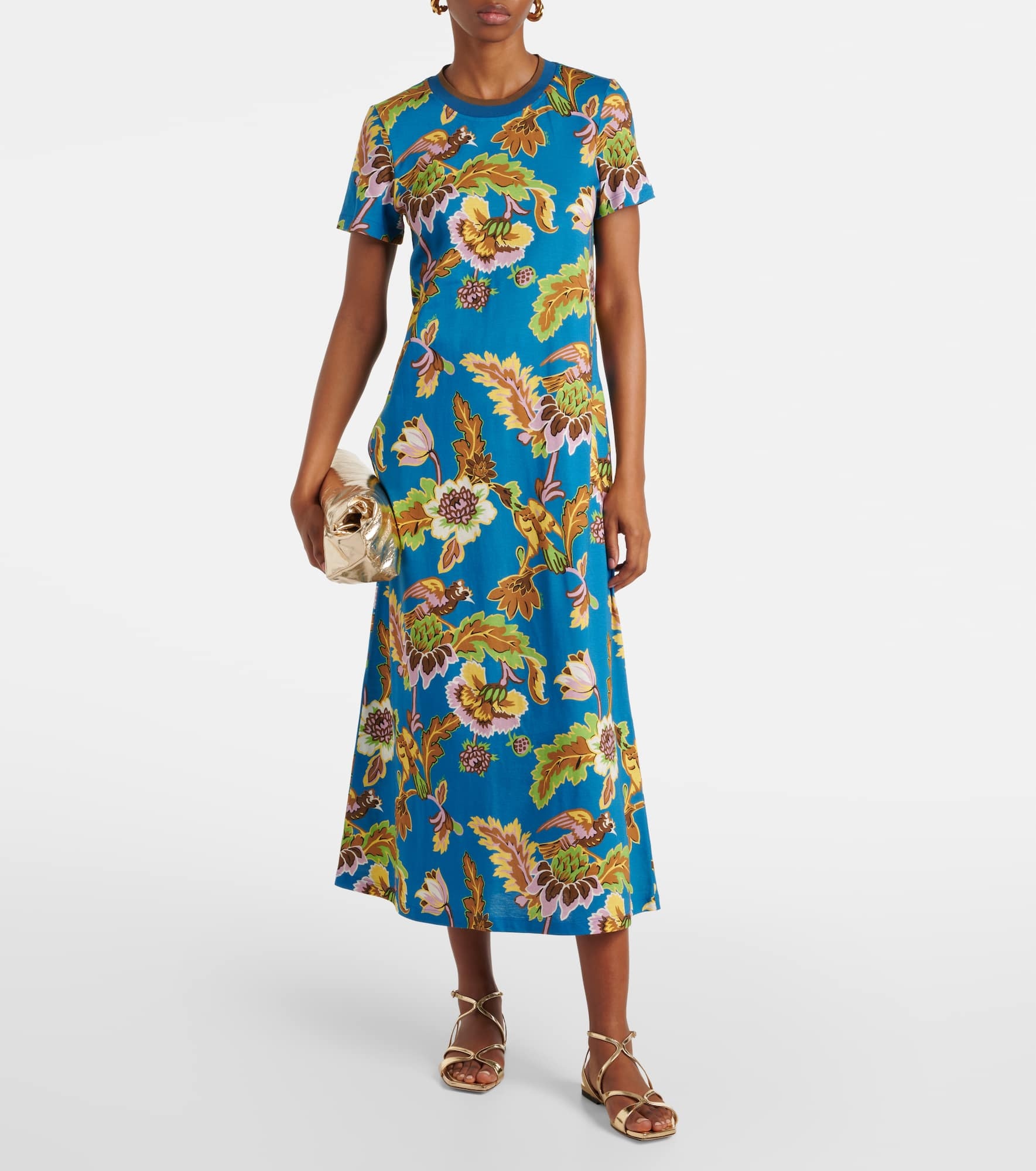 Printed cotton maxi dress - 2