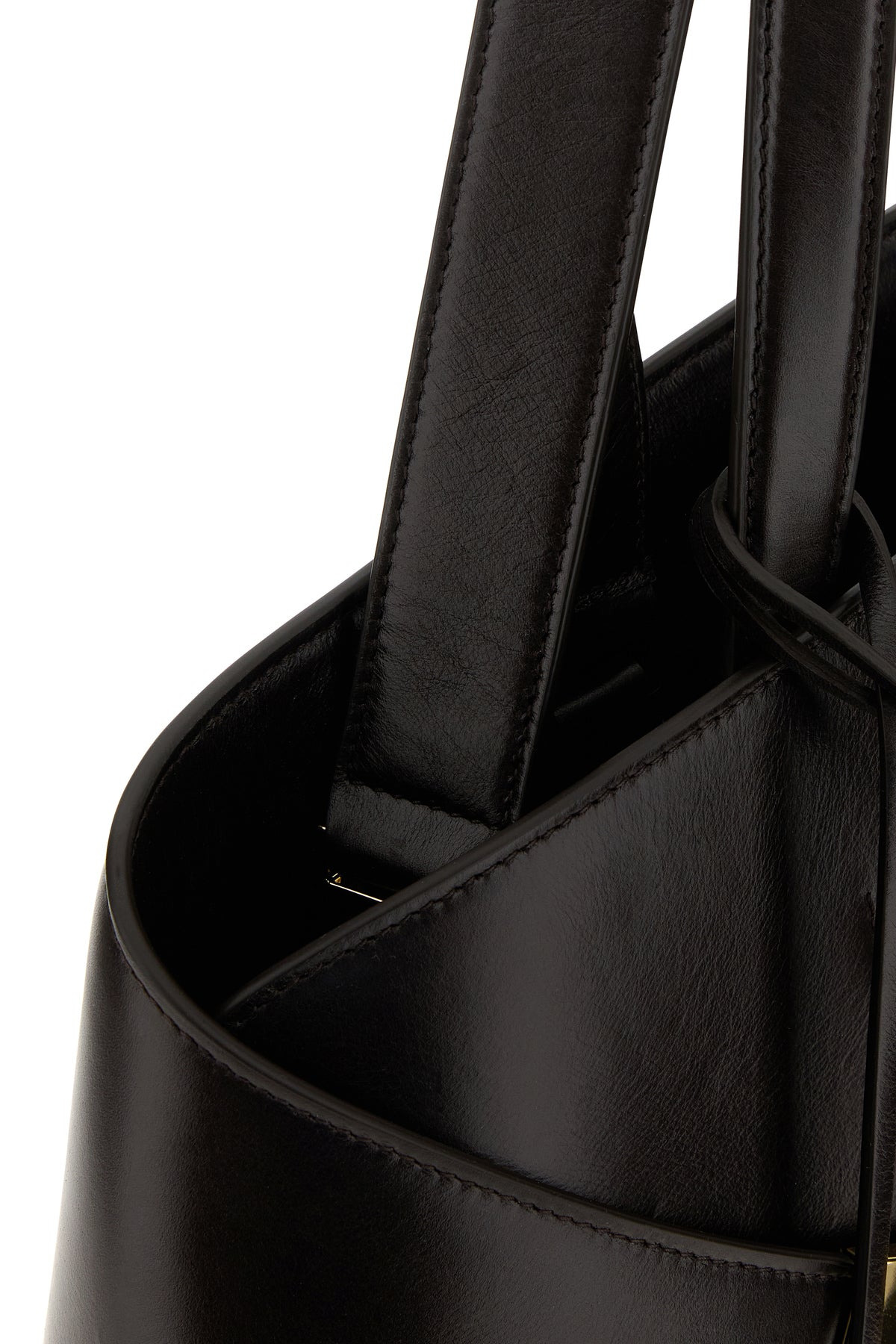 Dark brown Hug shopping bag - 4