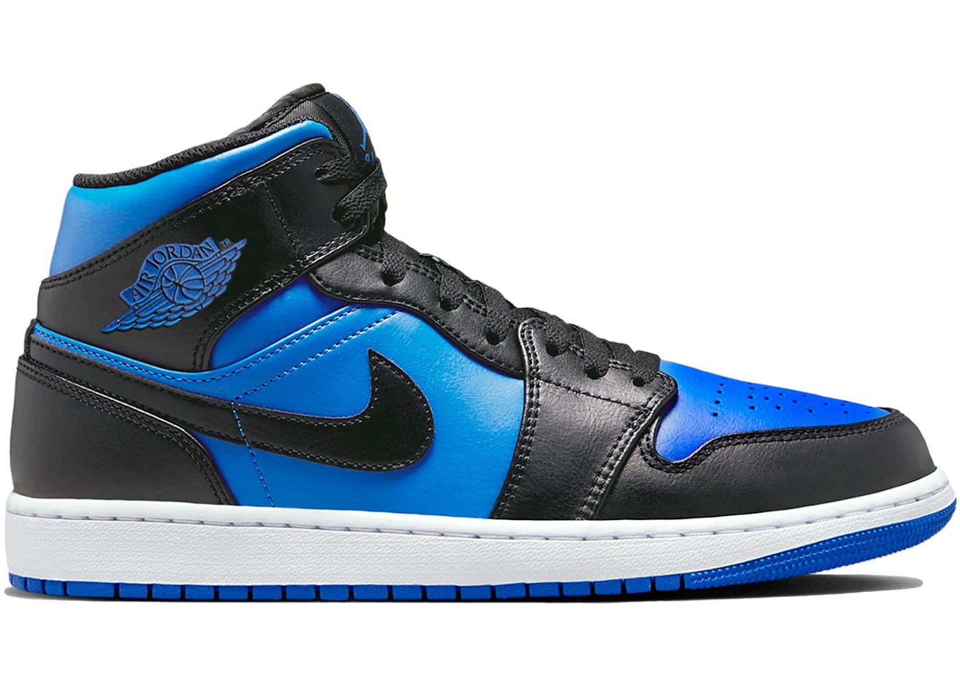 Jordan 1 Mid Black Royal Metallic - 1