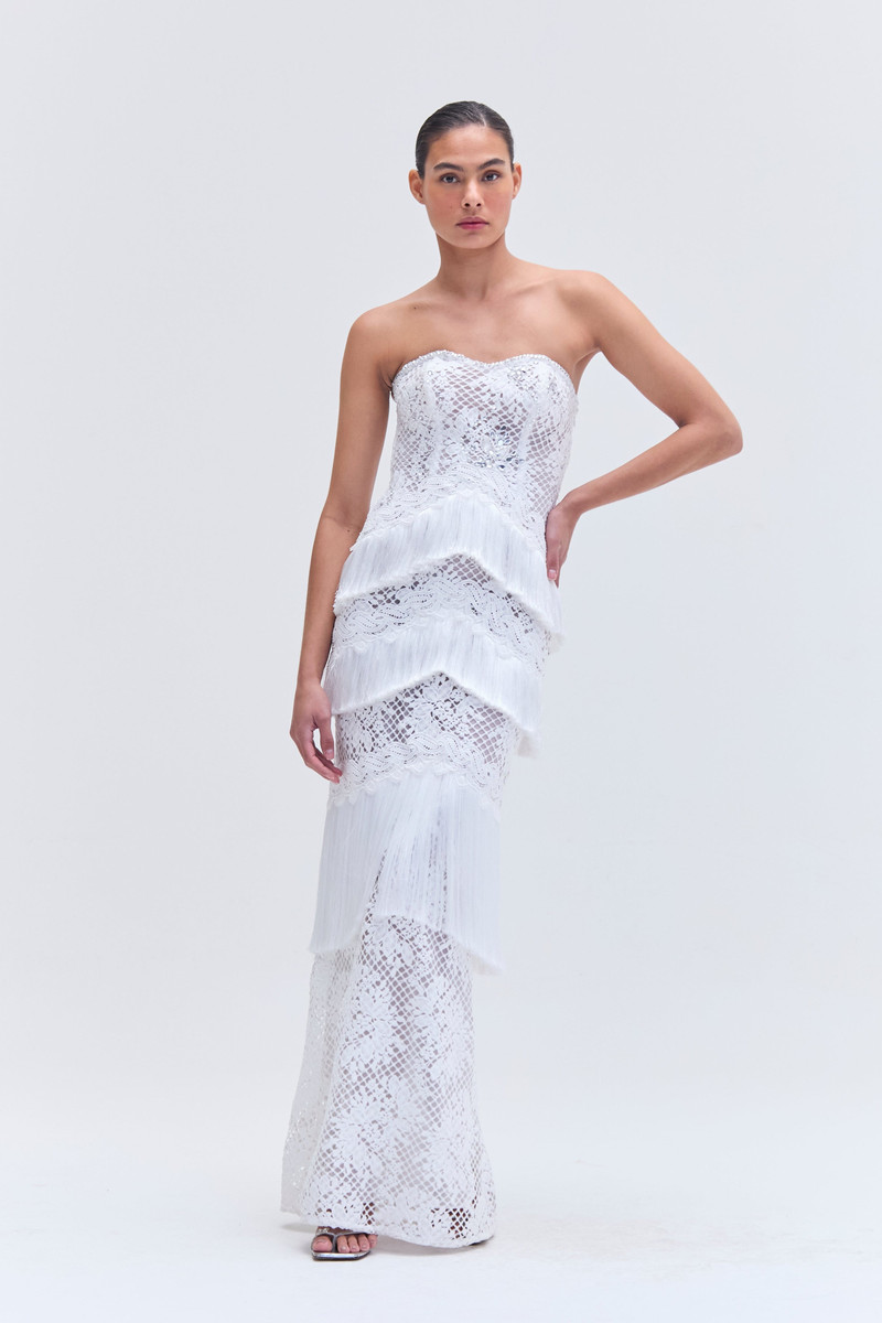 HAND-BEADED LACE GOWN 1