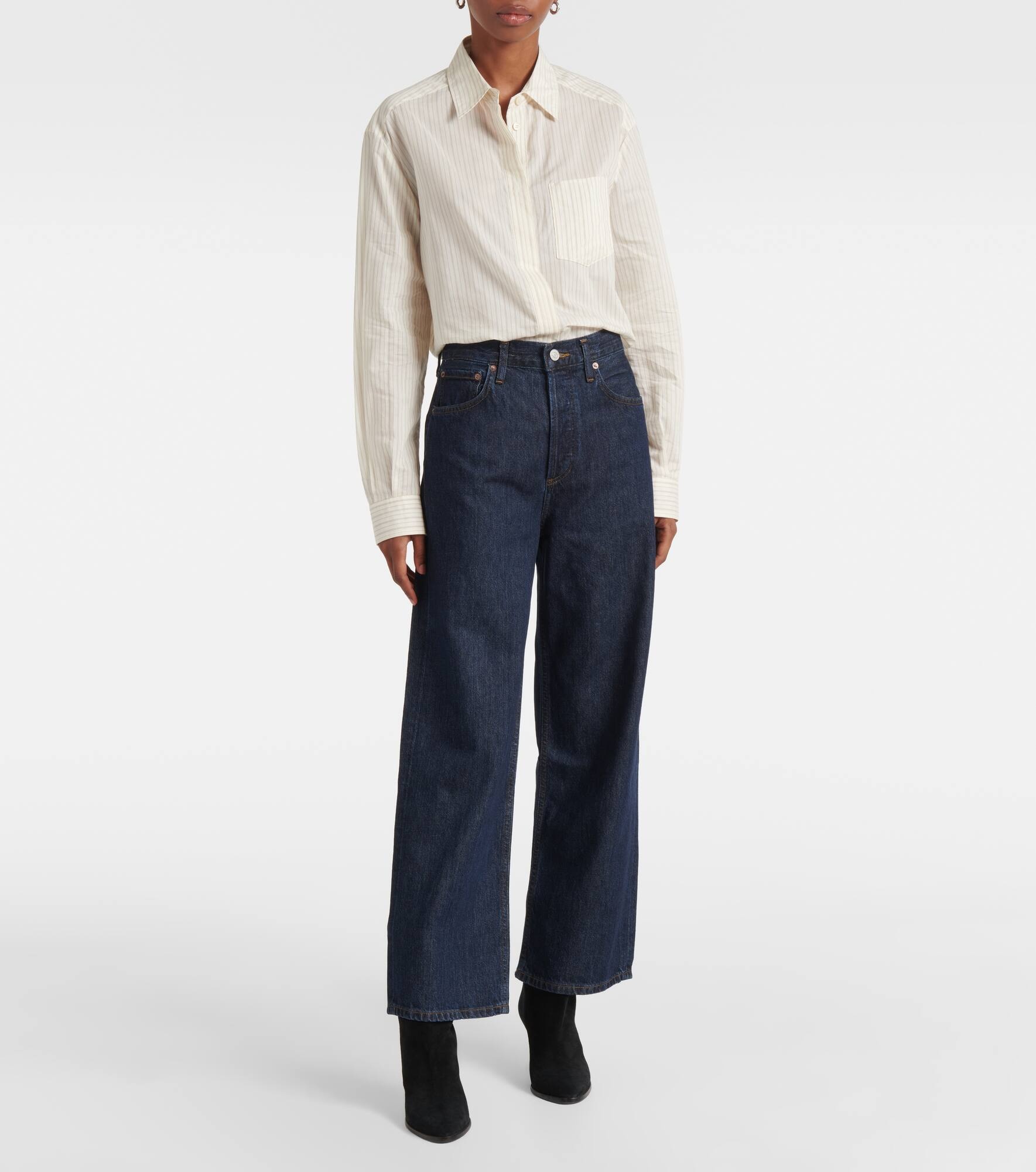 Ren high-rise wide-leg jeans - 7