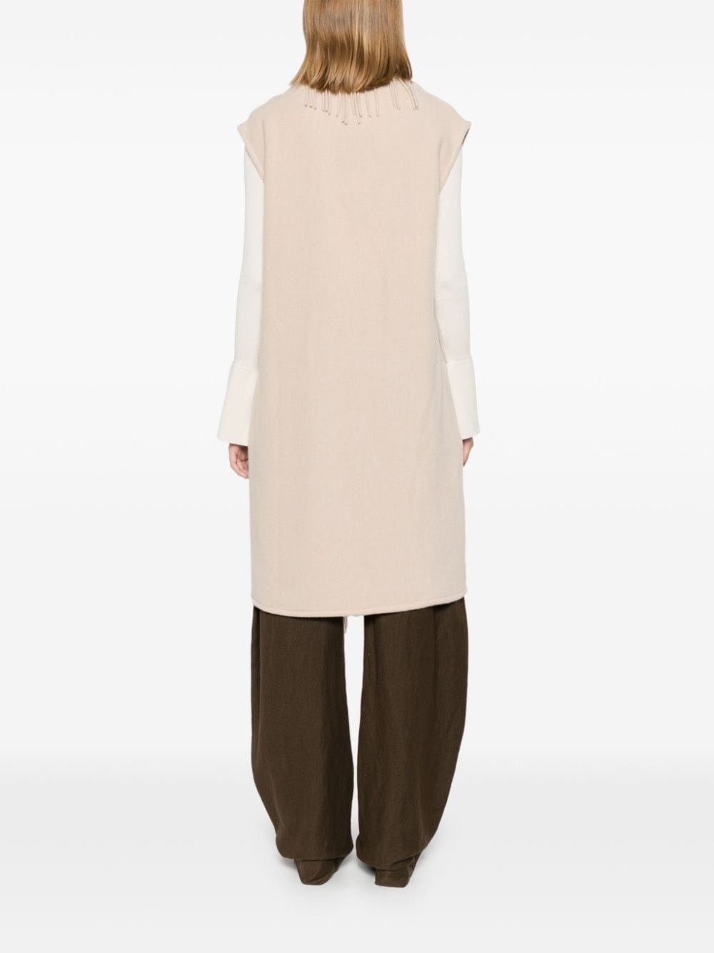 sleeveless coat - 4