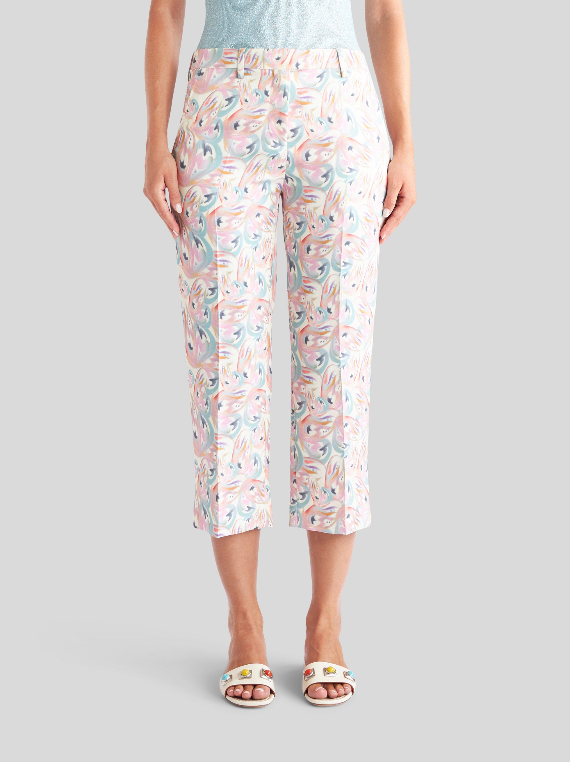 TROUSERS WITH MICRO BUTTERFLY PATTERN - 2