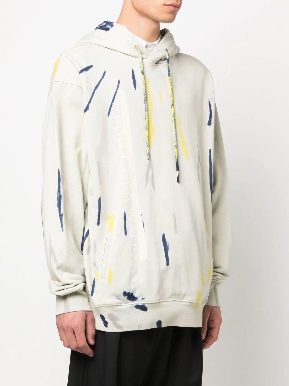 tie-dye print cotton hoodie - 2