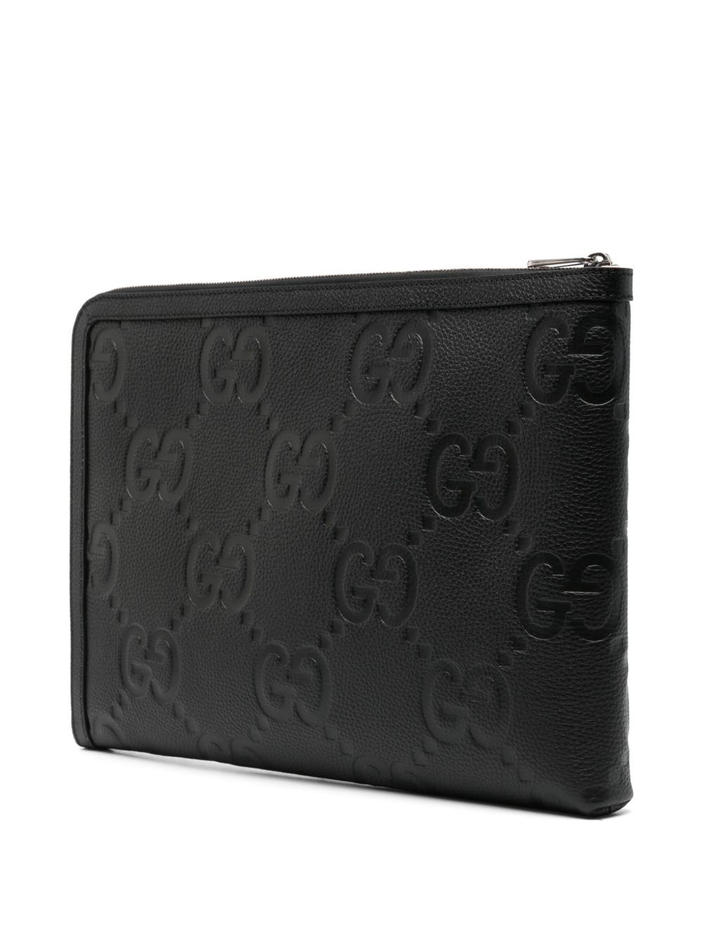 Jumbo GG leather clutch bag - 2