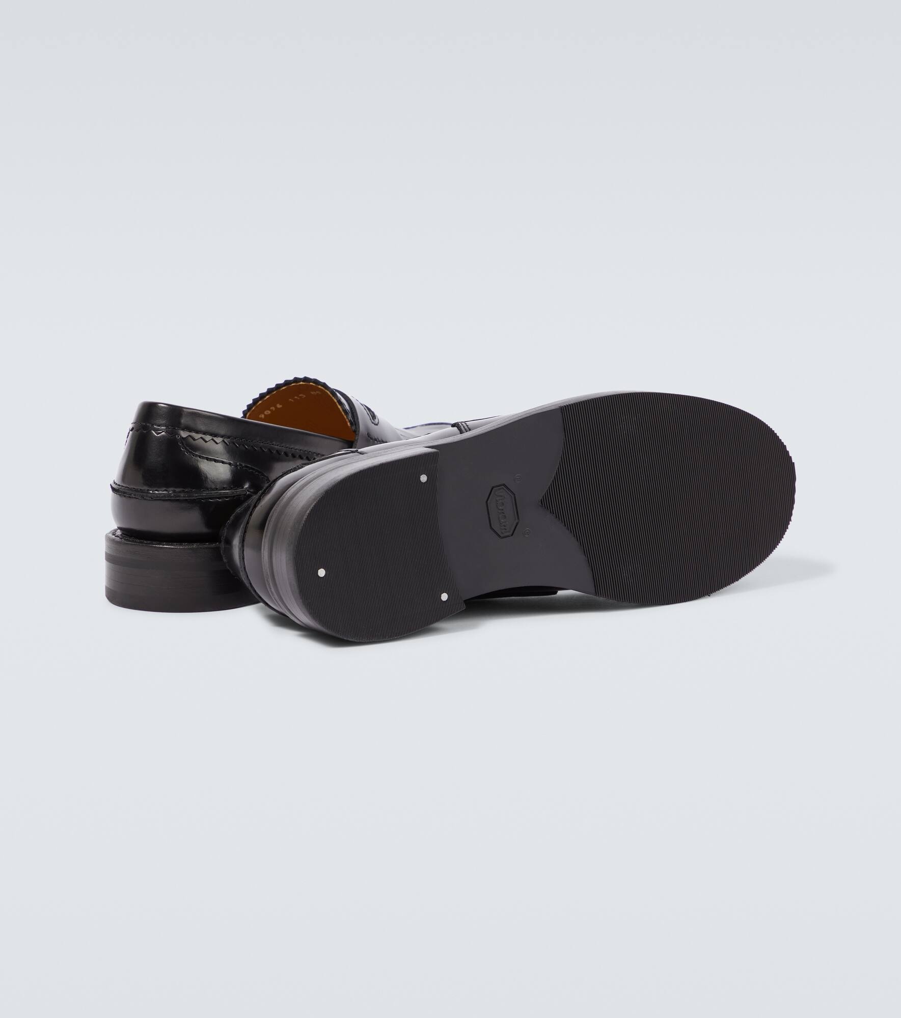 Leather penny loafers - 7