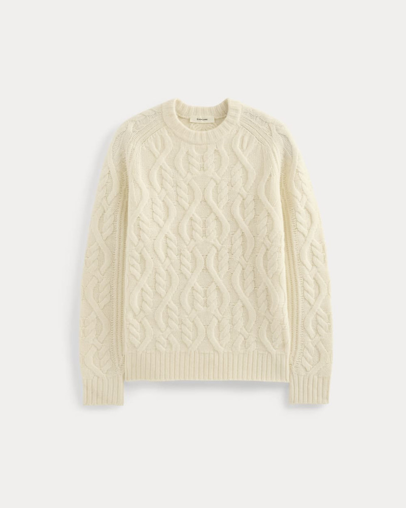 CABLE KNIT CREW IN LUXE MERINO 1
