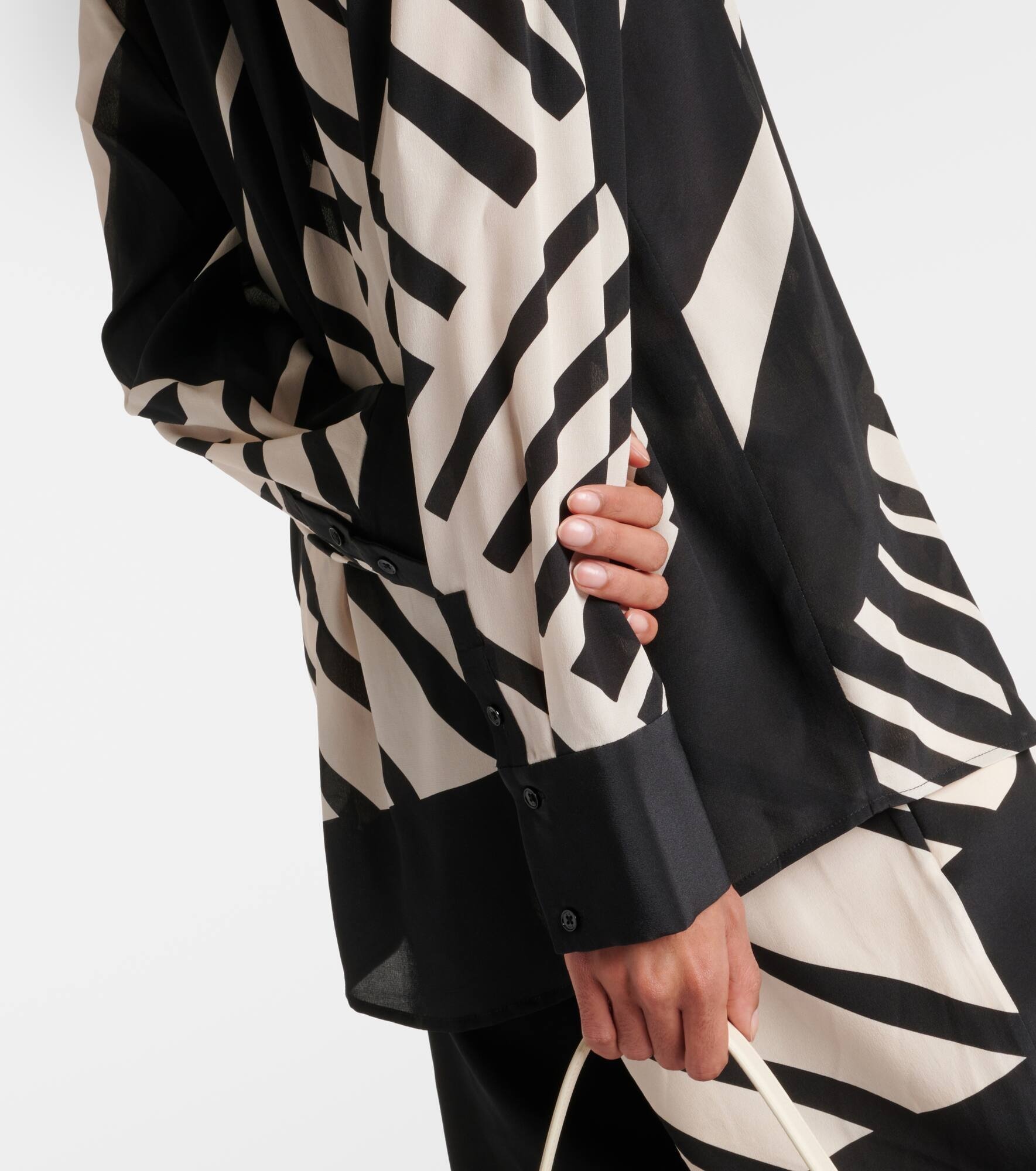 Printed silk shirt - 5