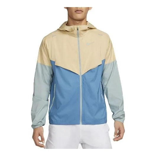 Nike Colorblock Splicing Casual Jacket Brown CZ9071-252 - 1