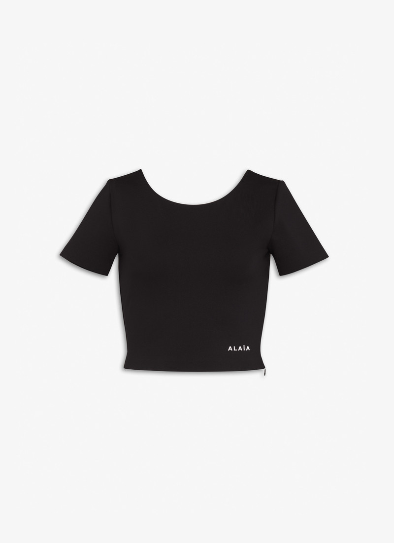 FITTED T-SHIRT IN SCULPTING JERSEY - 1
