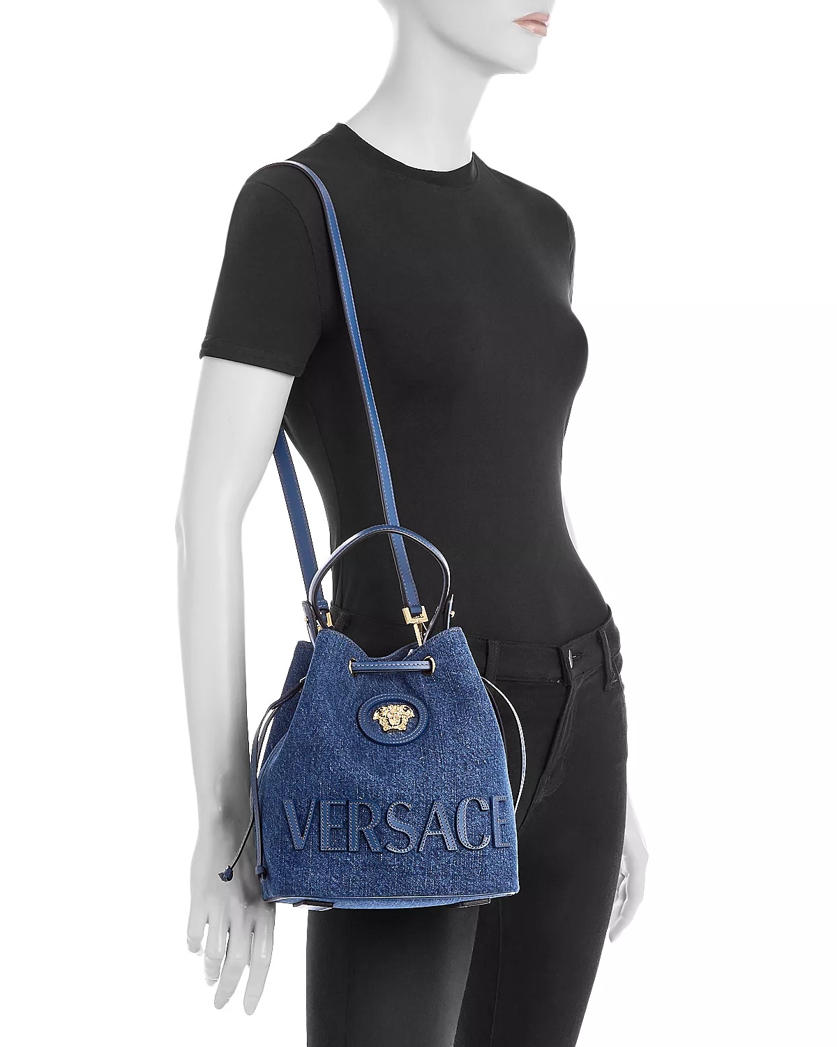 La Medusa Denim Bucket Bag - 2