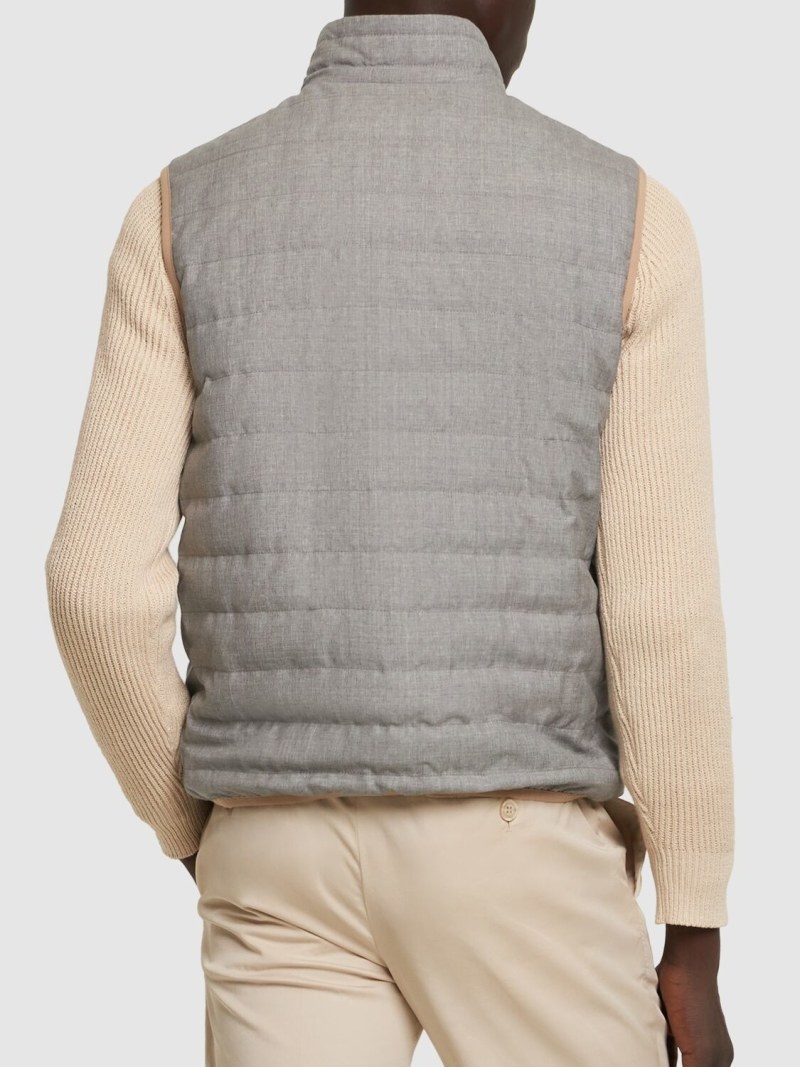 Wool zip-down vest - 3