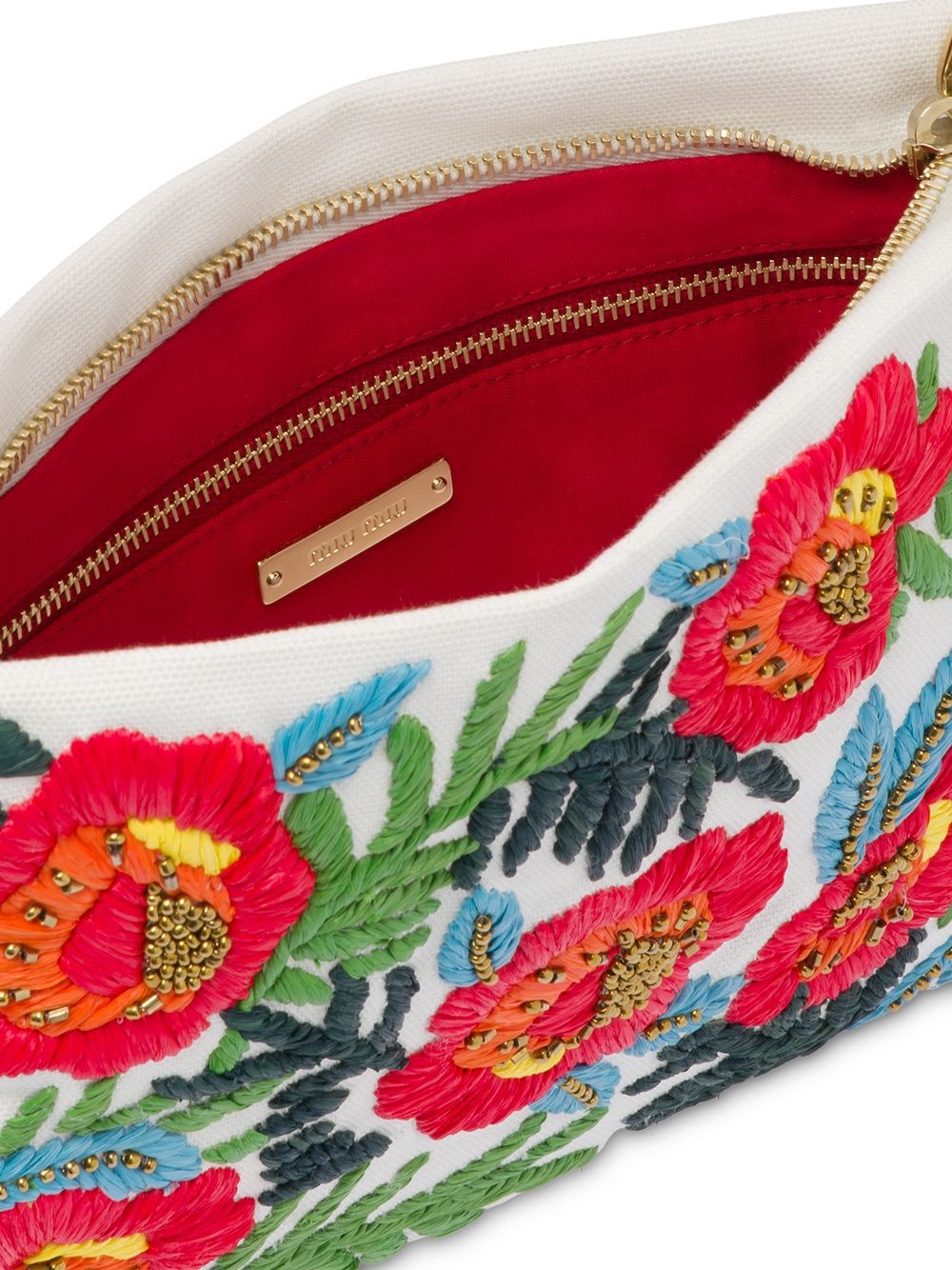 embroidered floral handbag - 5