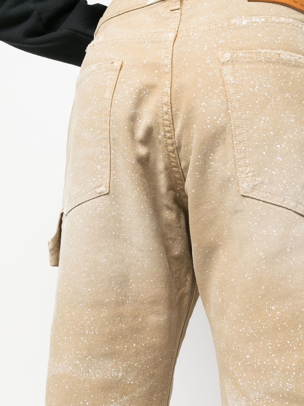 paint-splatter Hammer trousers - 5