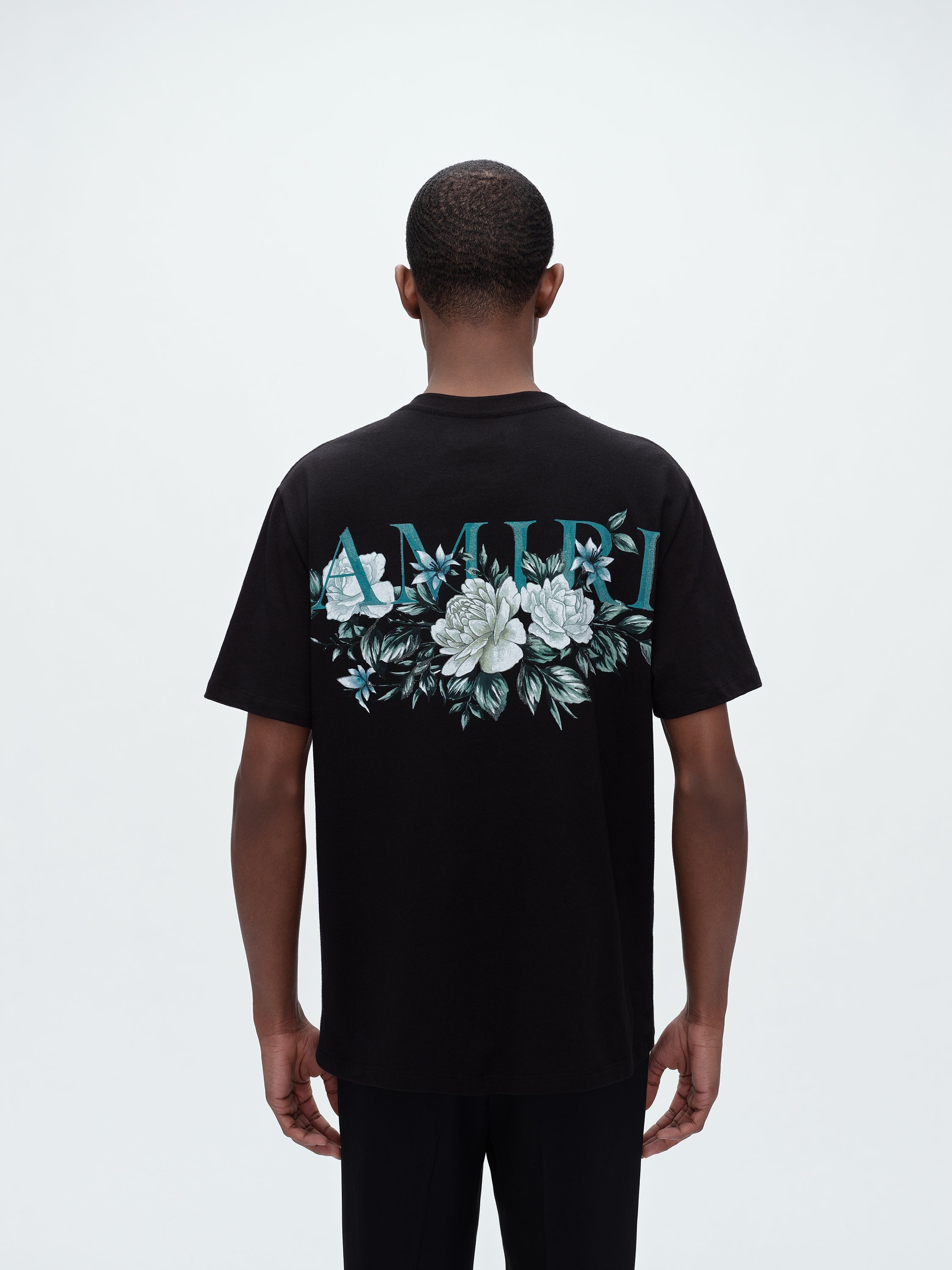 AMIRI FLORAL AMIRI LOGO TEE | REVERSIBLE