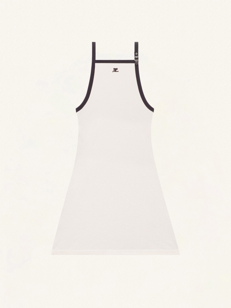 BUCKLE CONTRAST DRESS - 1