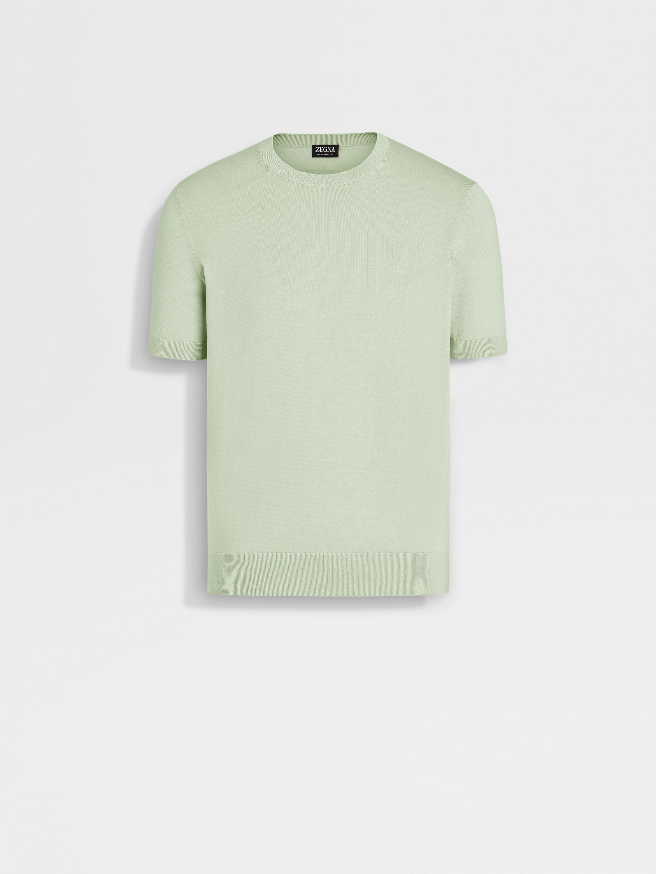 LIGHT AQUA GREEN PREMIUM COTTON T-SHIRT - 1