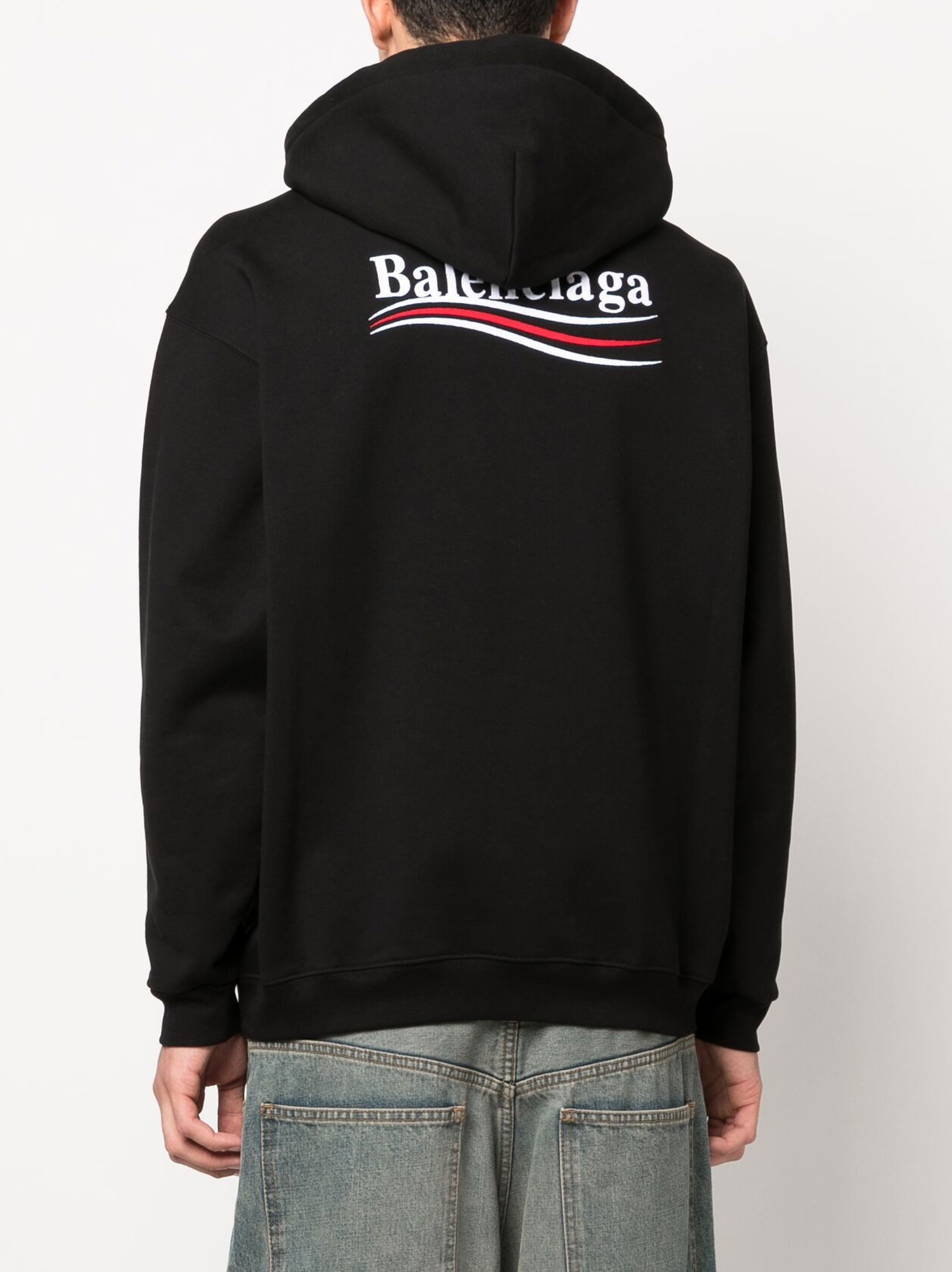black Political Campaign cotton hoodie - 4