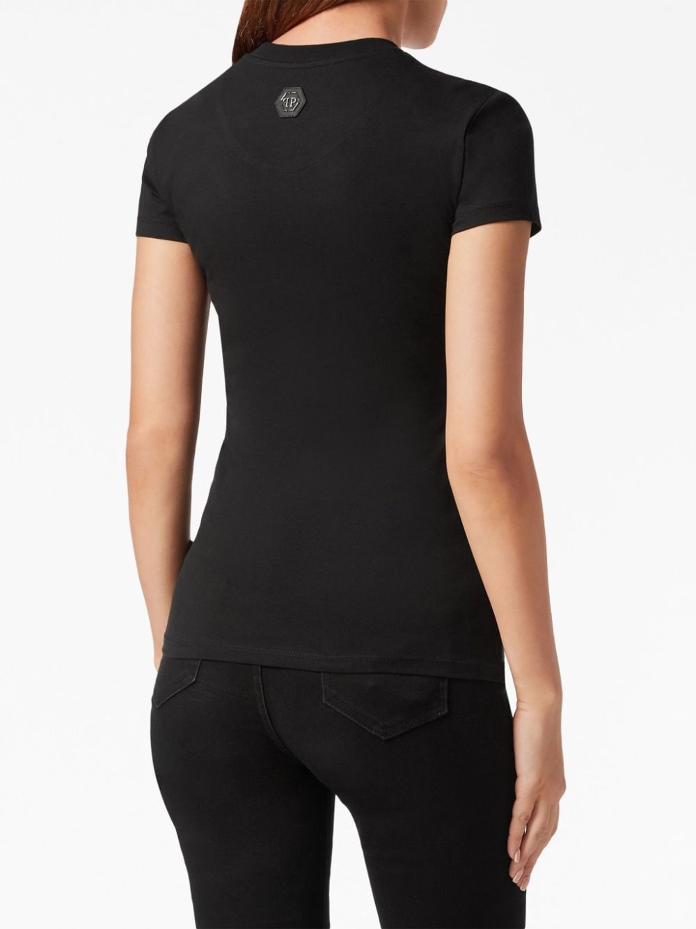logo-embellished cotton T-shirt - 4