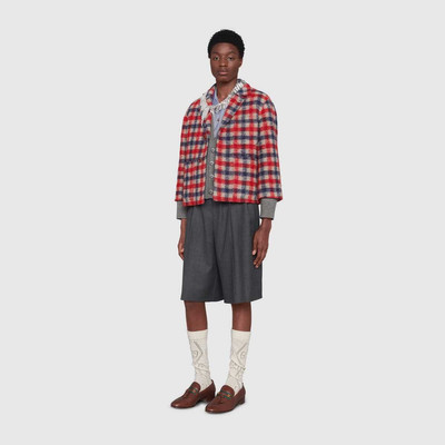 GUCCI Check wool jacket outlook