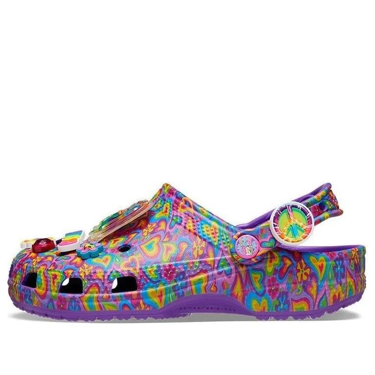 Crocs Lisa Frank x Classic Clog 'Neon Purple Multi Hearts' 207736-573 - 1