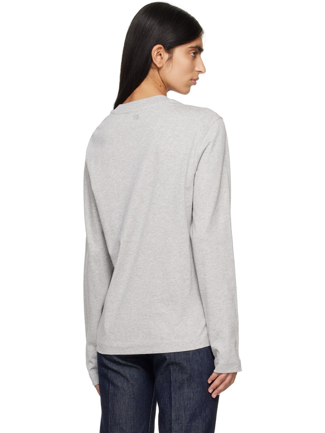 Gray Ami de Cœur Long Sleeve T-Shirt - 3