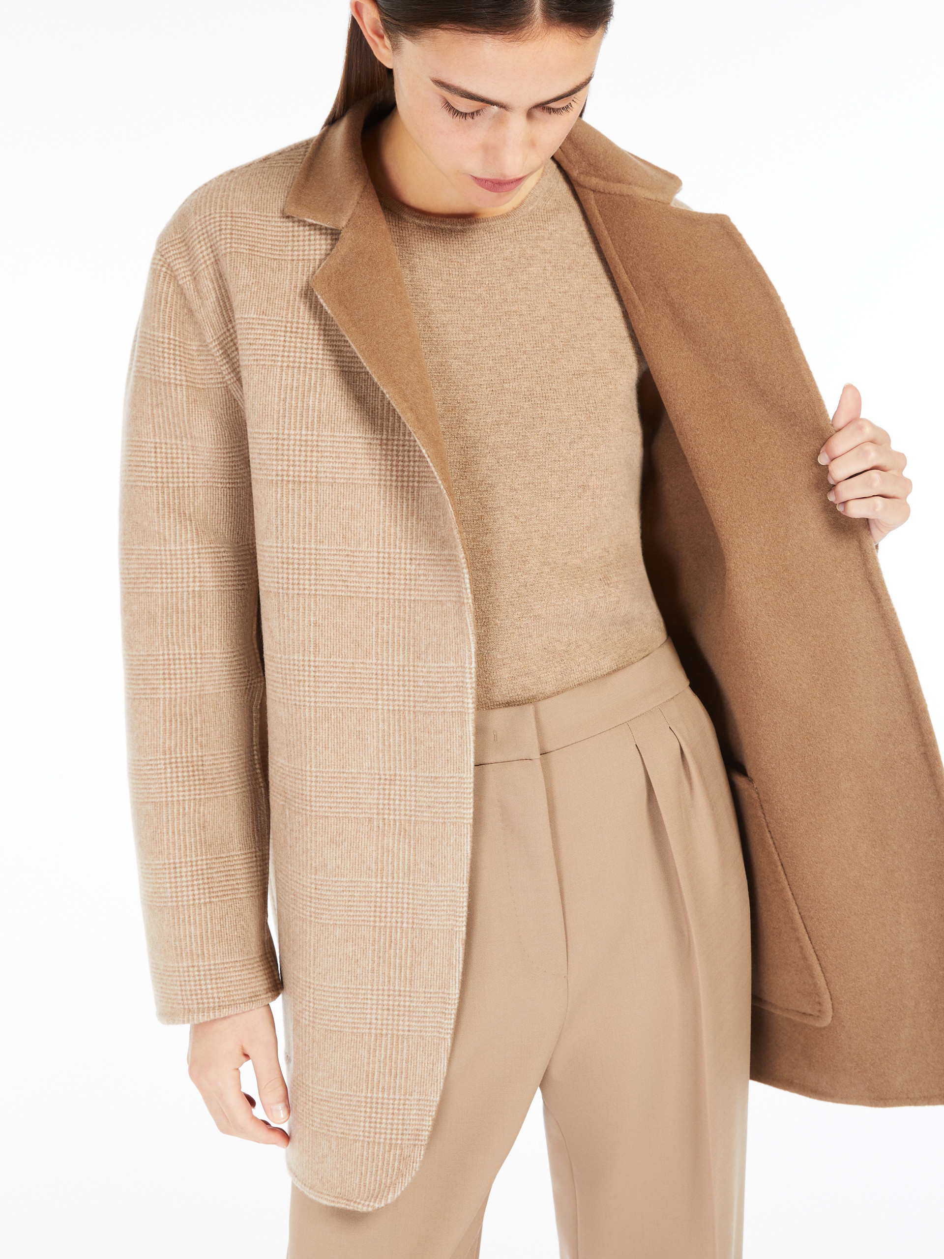 MIRKO Oversized reversible jacket in wool and cashmere - 6