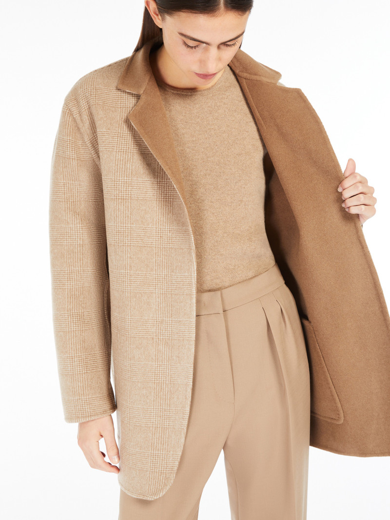 MIRKO Oversized reversible jacket in wool and cashmere 6