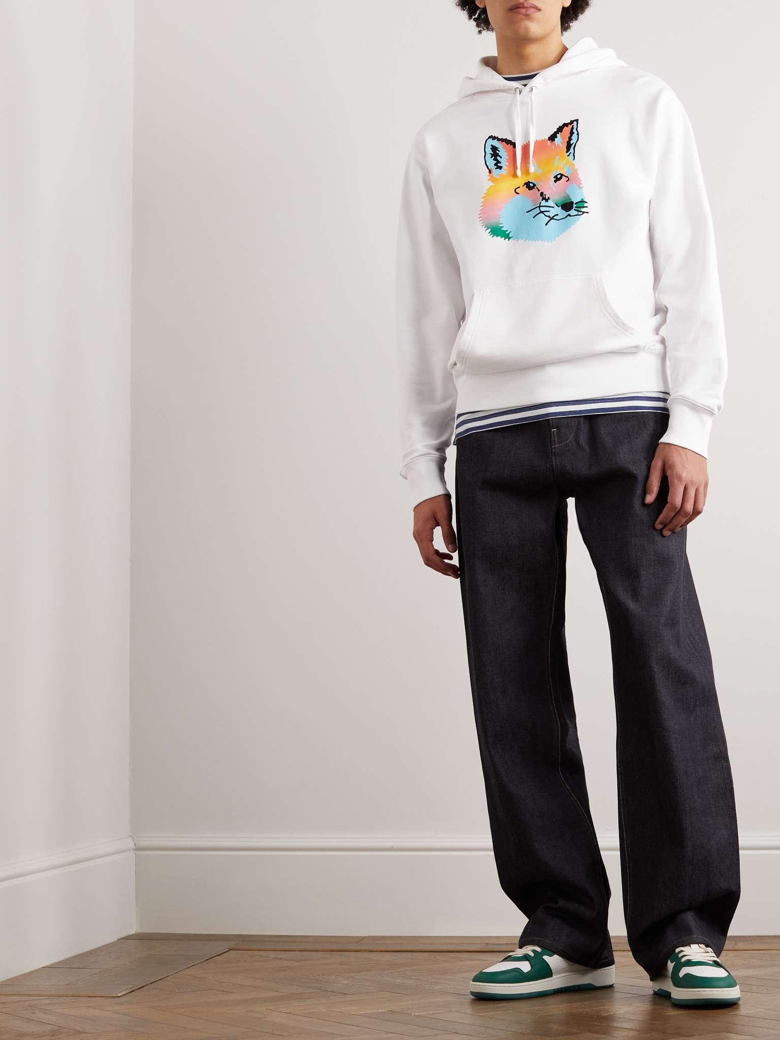 Printed Cotton-Fleece Hoodie - 2
