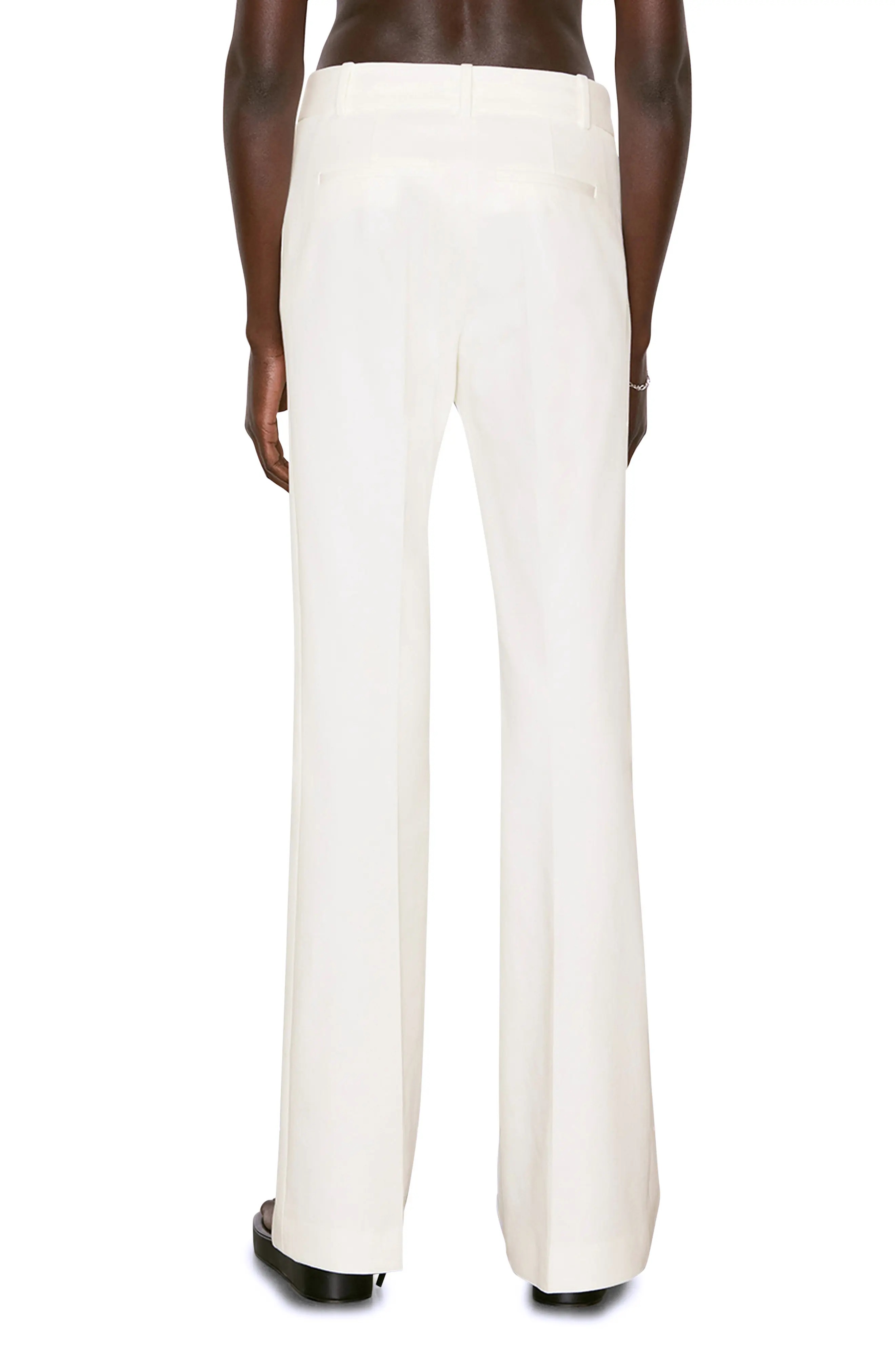 Le High Flare Stretch Cotton Trouser Pants - 2