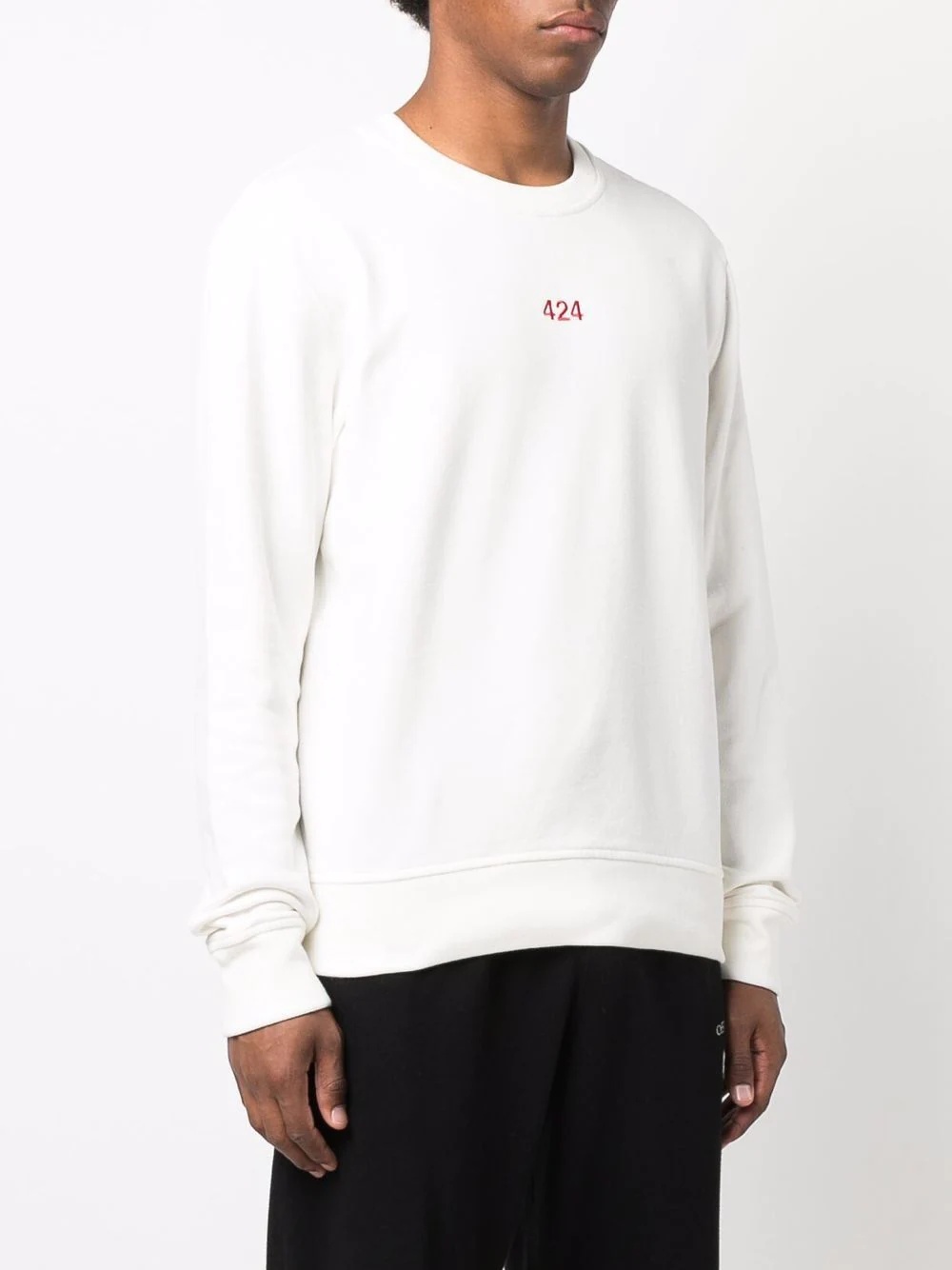 logo print sweatshirt - 3