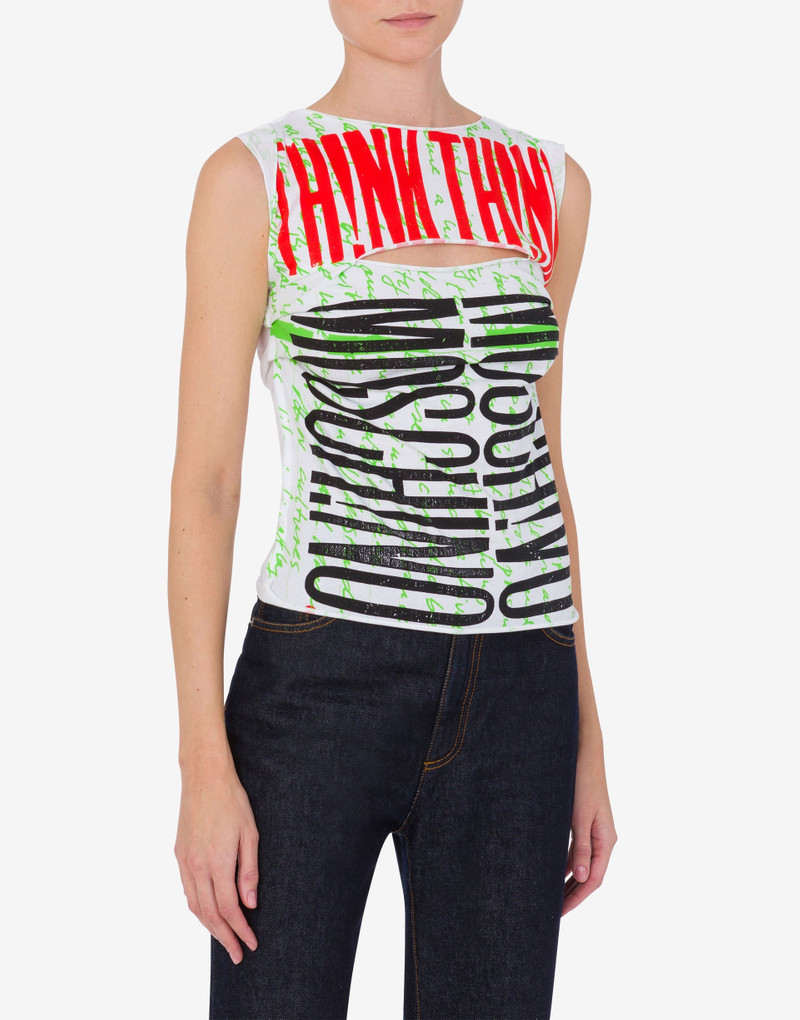 ORGANIC JERSEY TOP 'THINK TWICE' 1