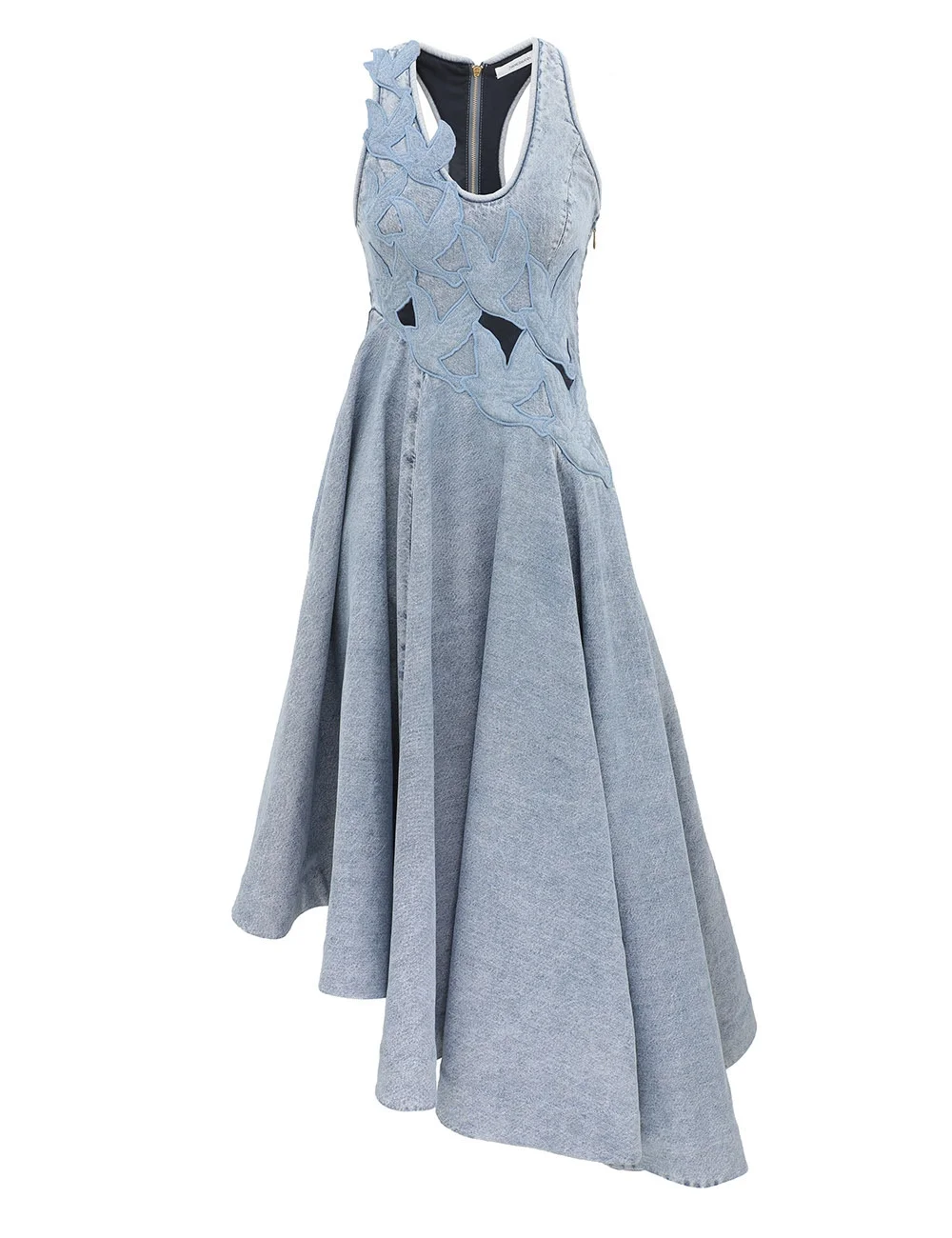 VALIANT DENIM APPLIQUE DRESS - 1