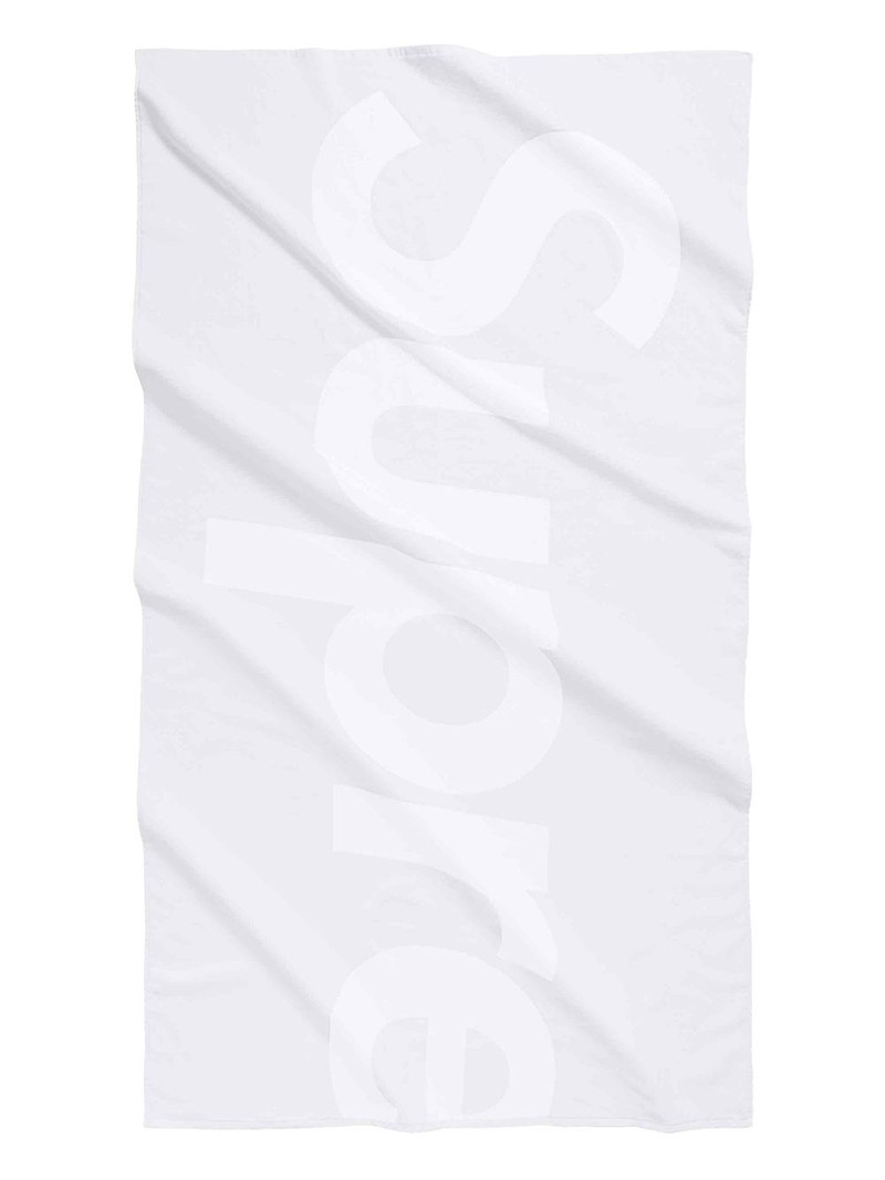 logo-jacquard beach towel 1