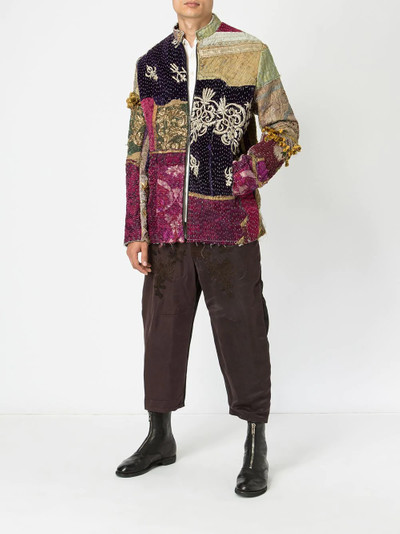 By Walid embroidered patchwork jacket outlook