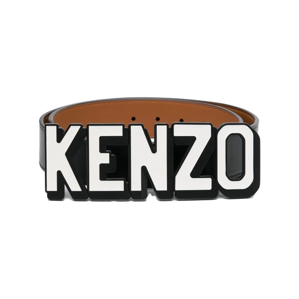 KENZO LEATHER BELT WITH LOGO BUCKLE | miinto | REVERSIBLE