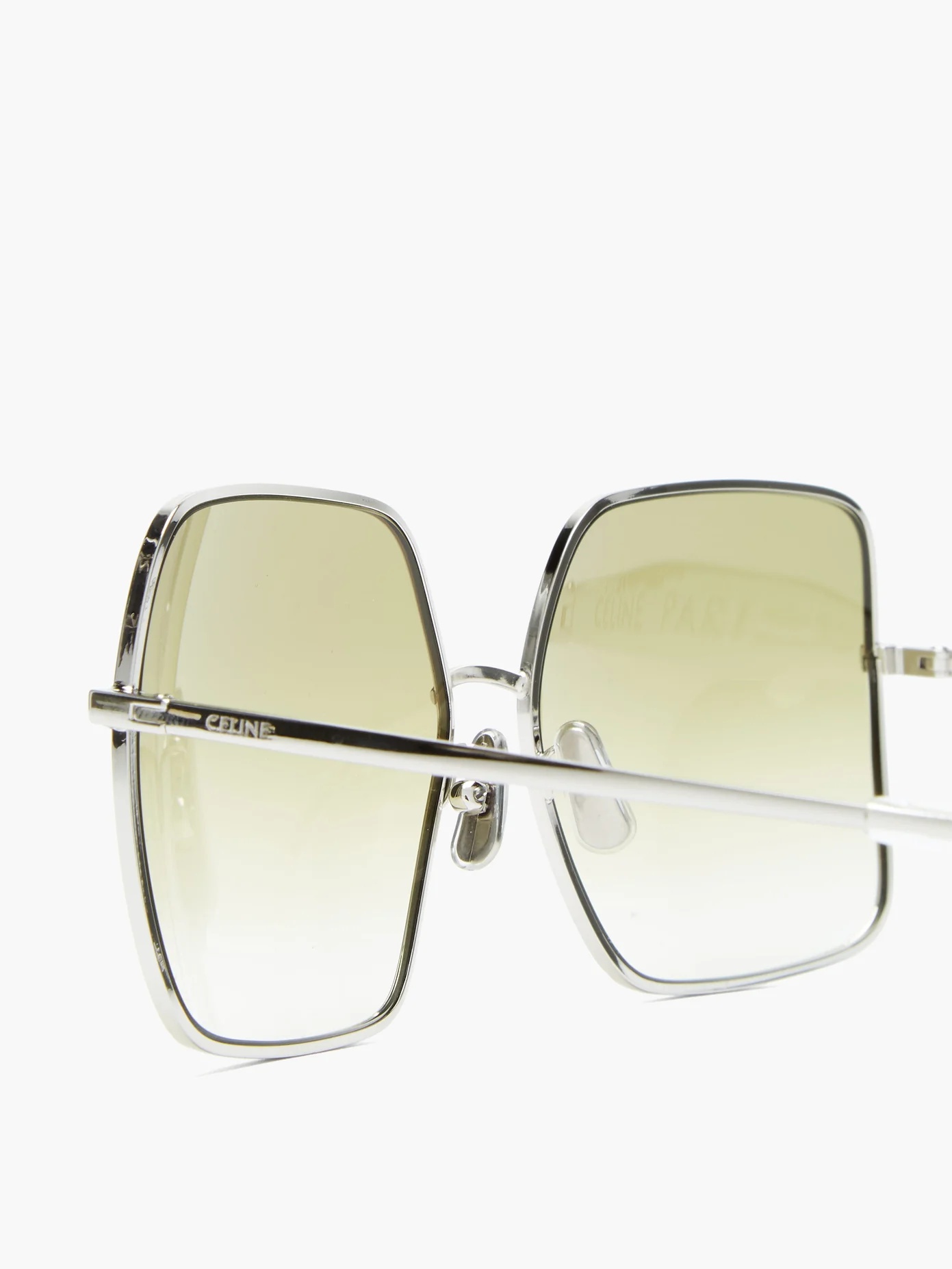 Oversized square metal sunglasses - 6