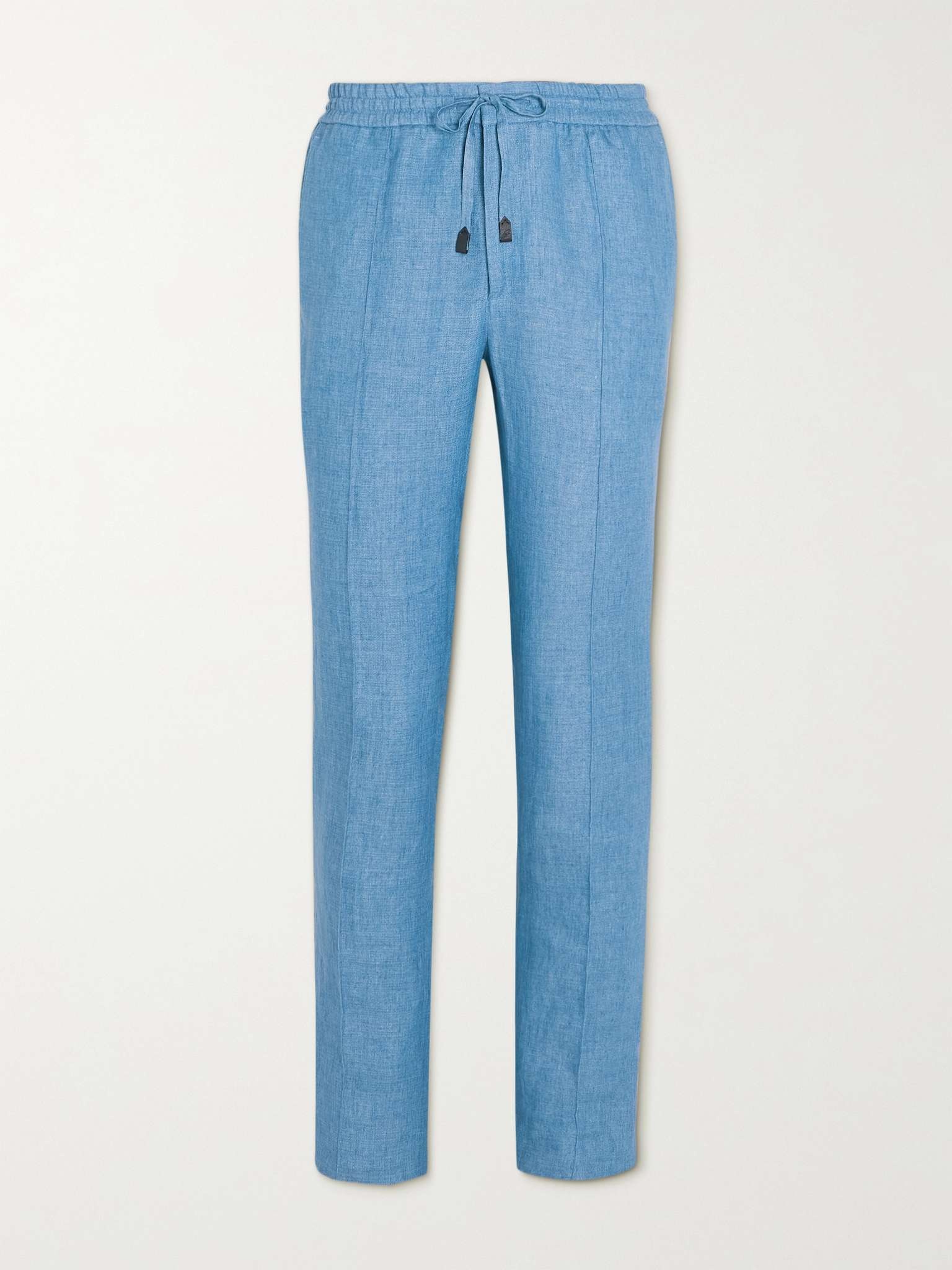 Sidney Slim-Fit Tapered Linen Drawstring Trousers - 1